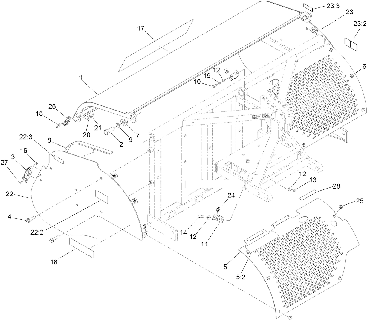 Screen and Hood Assembly