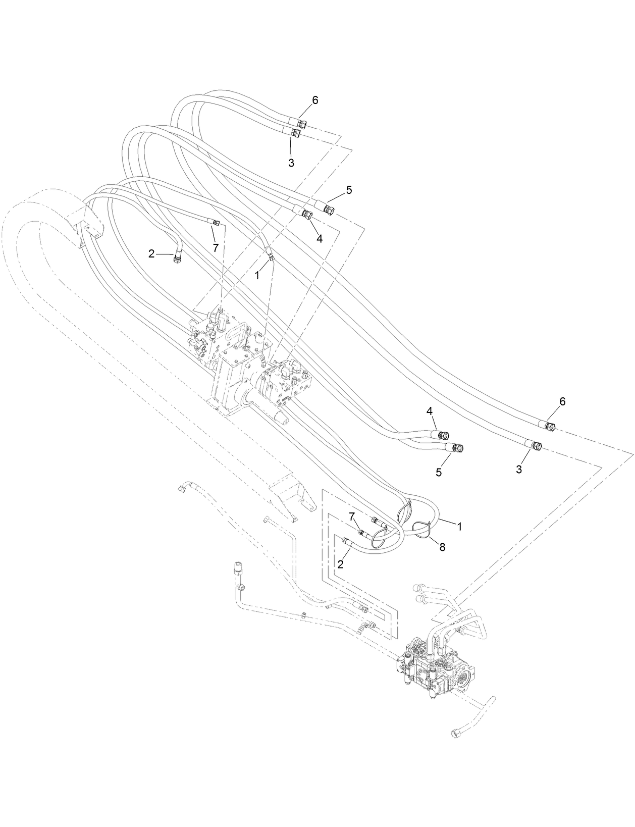 Hose Carrier Hydraulic Hose Assembly