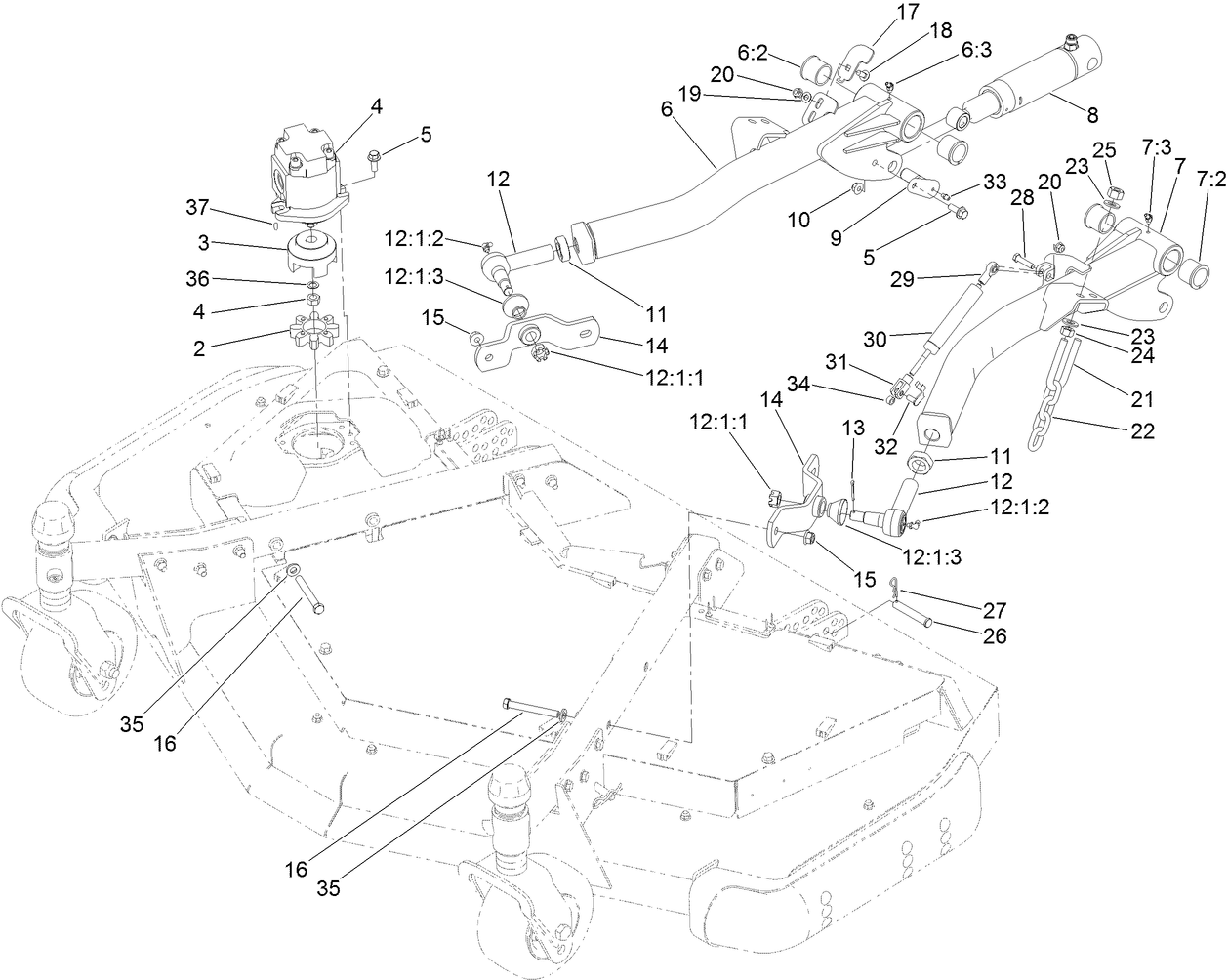 Front Deck Installation Assembly