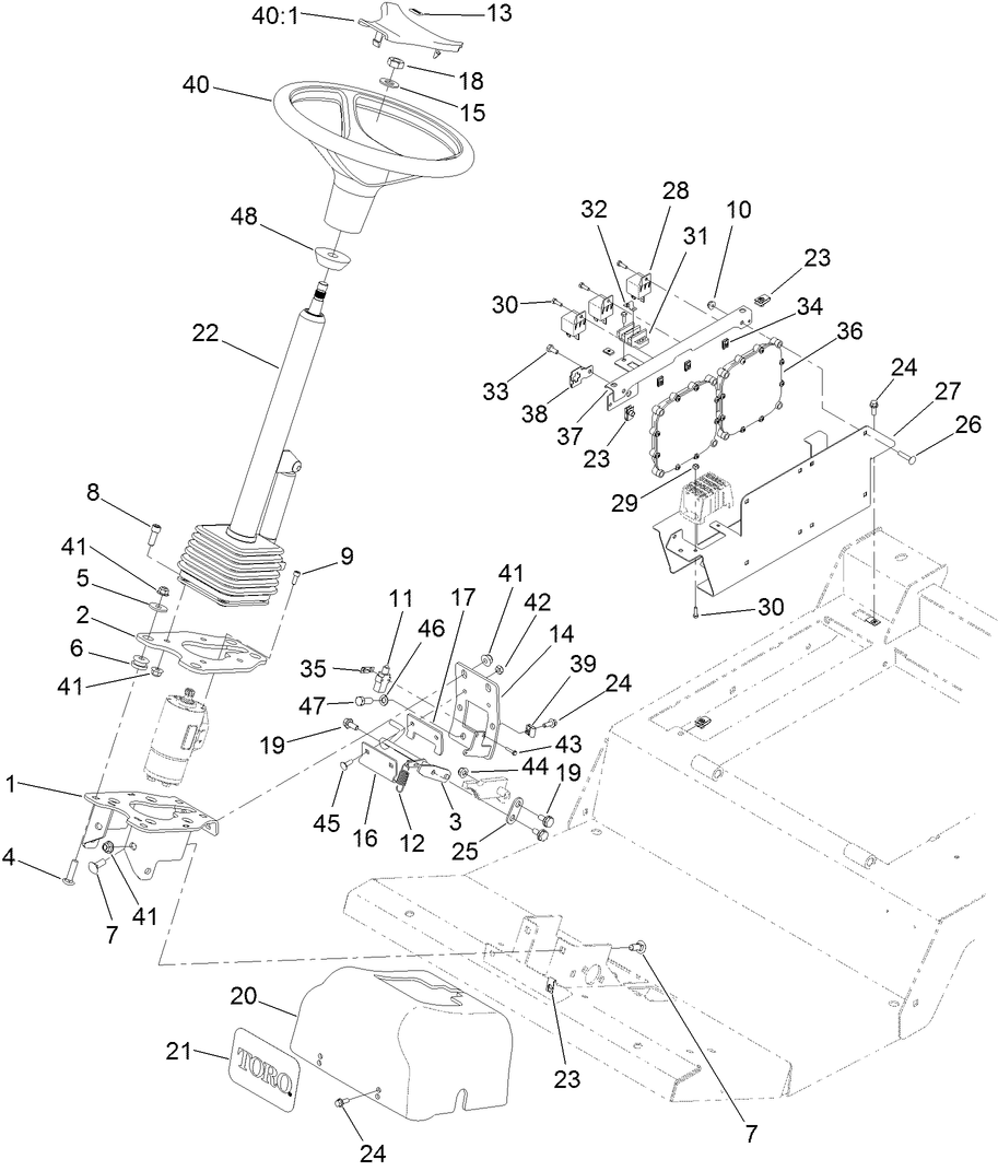 Steering and Controller Assembly