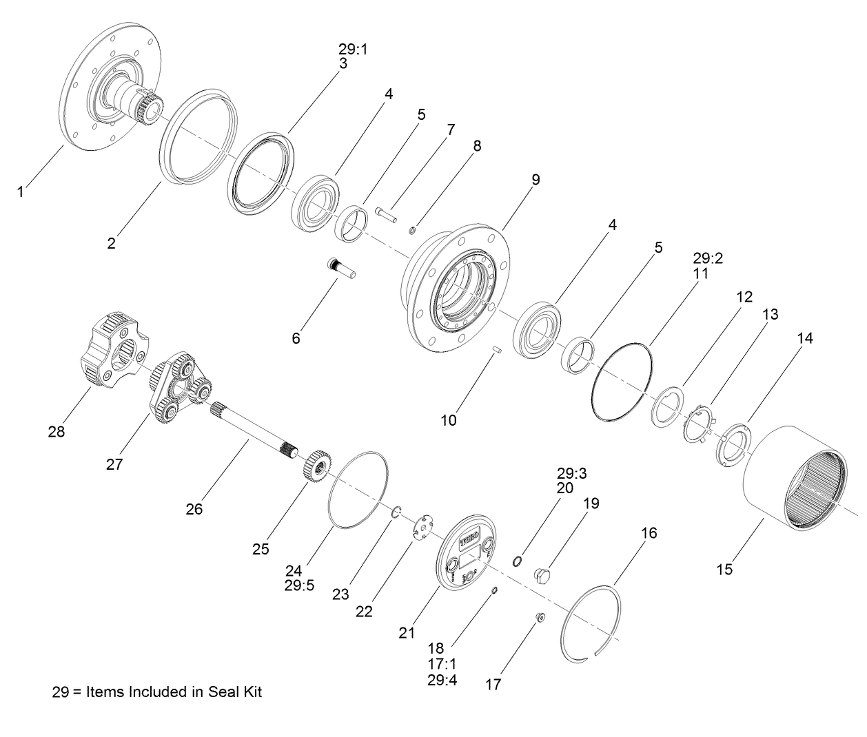 Planetary Assembly No. 136-2913