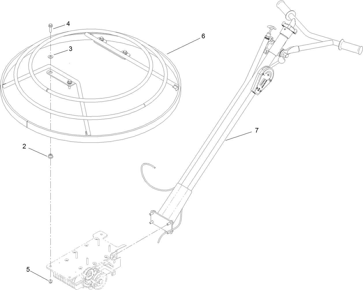 46 Inch Standard Handle and Guard Assembly
