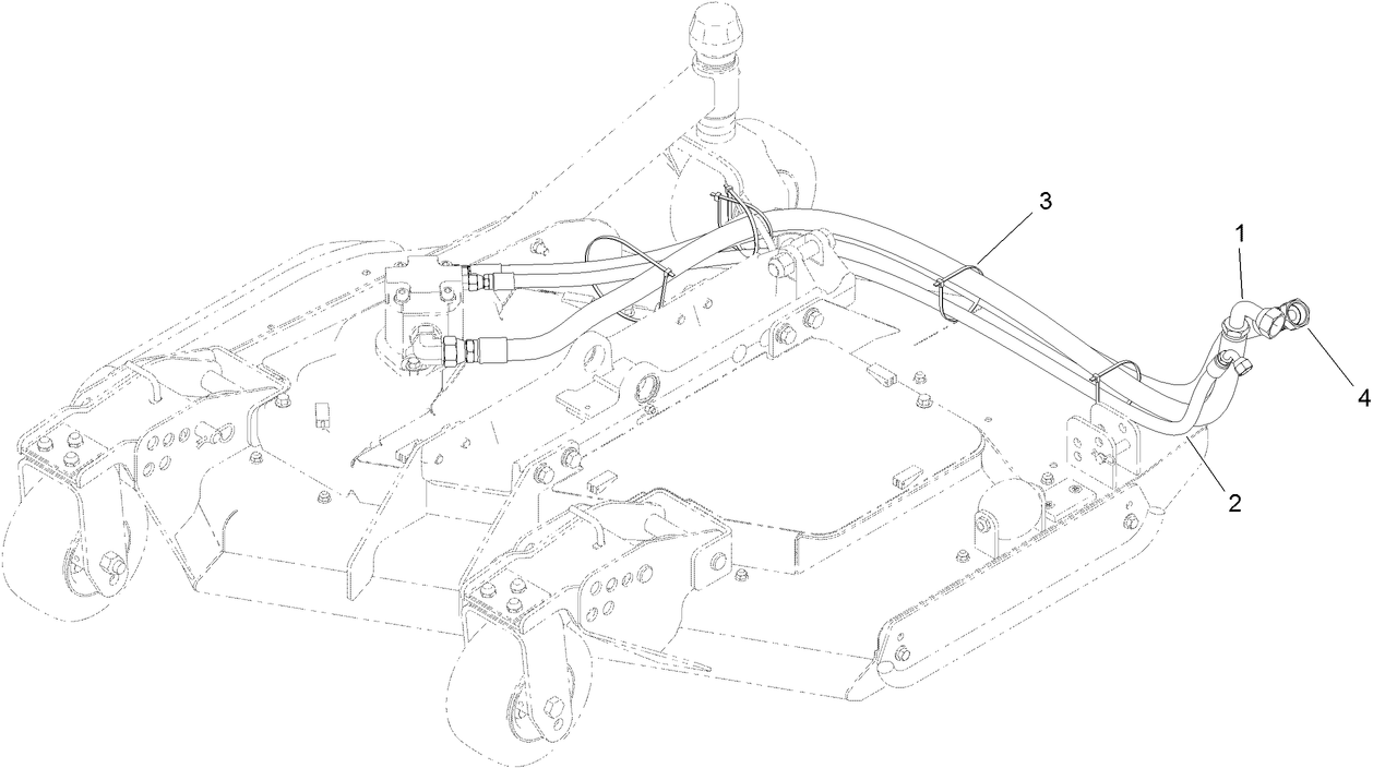 Right Deck Hose Assembly