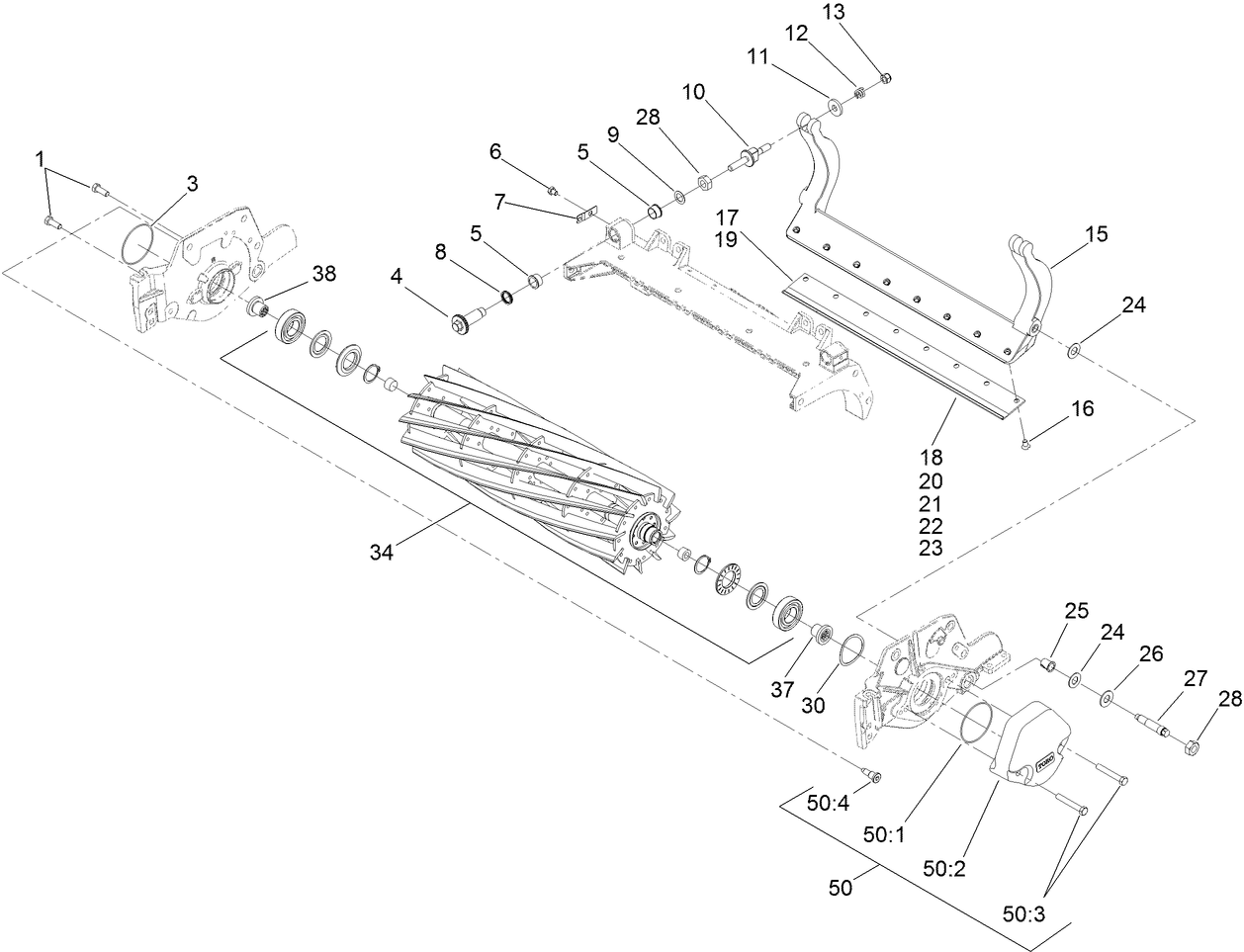 Reel and Bedbar Assembly