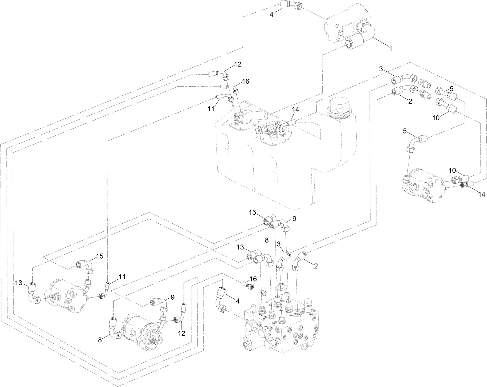 Cutter Hydraulic Circuit Assembly