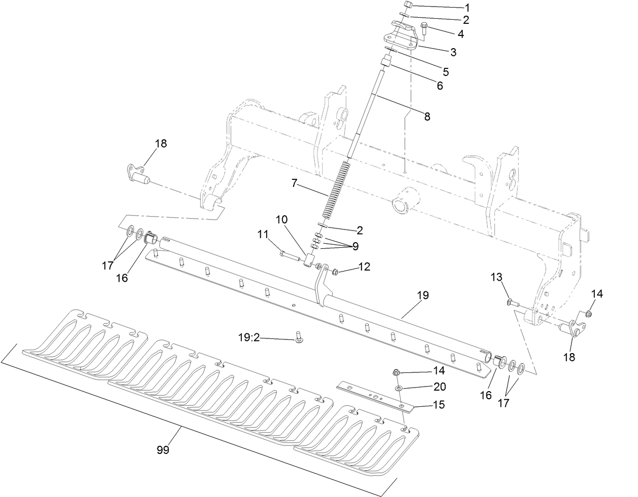 Left Hand Turf Guard Assembly