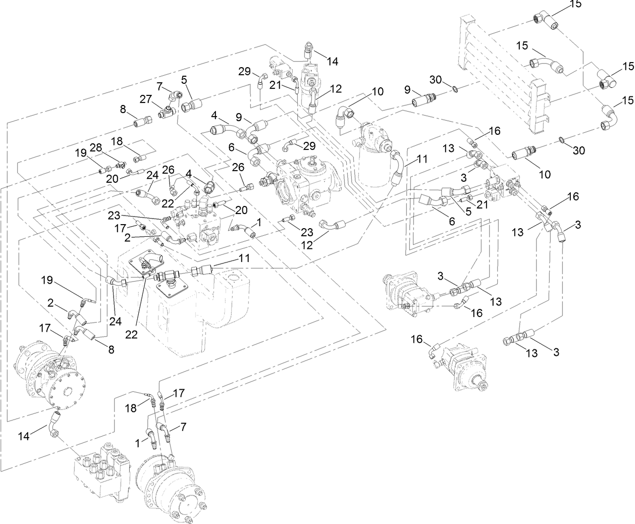 Transmission Hydraulic Circuit Assembly