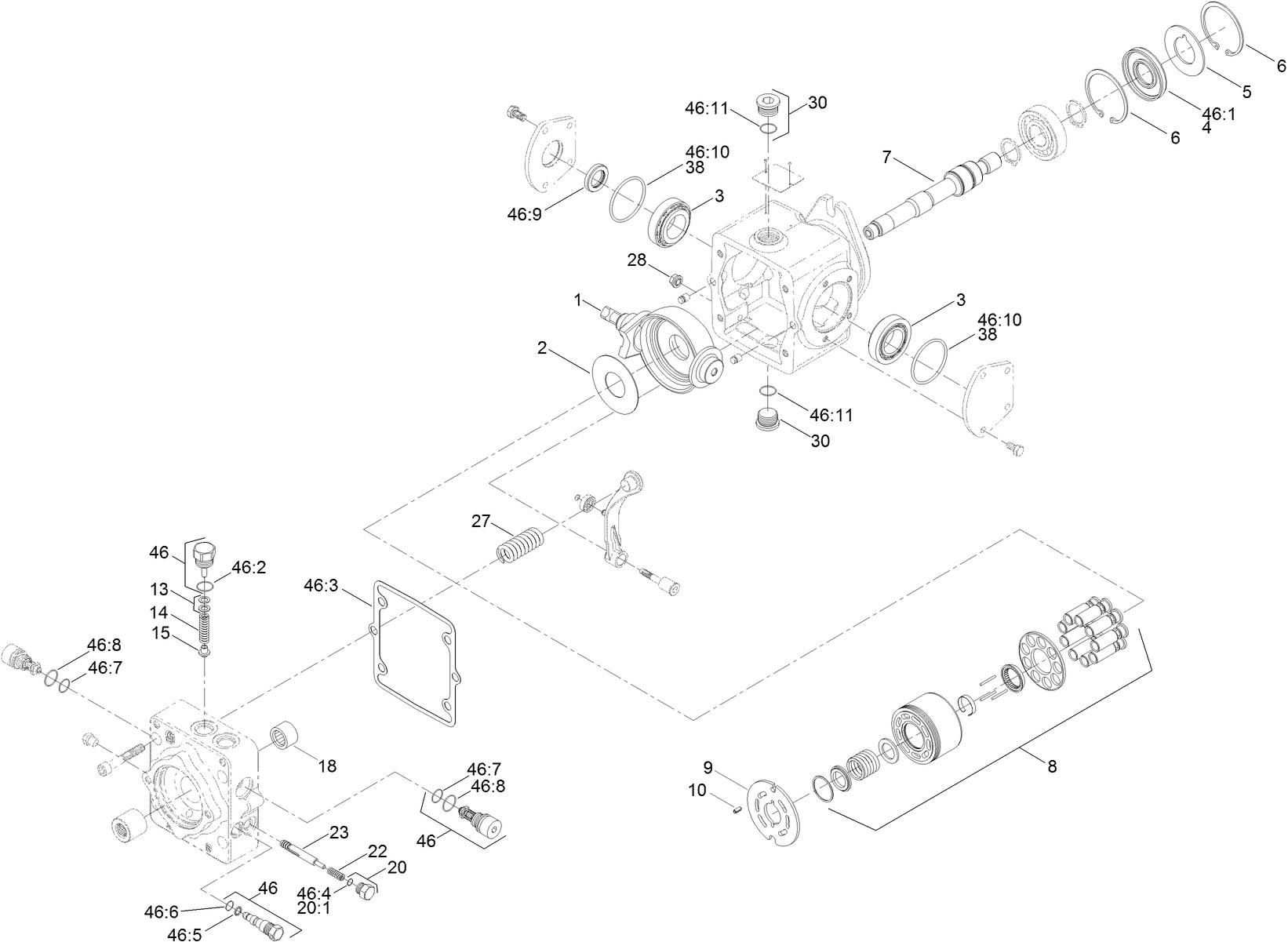 Hydraulic Pump Assembly No. 111-6774