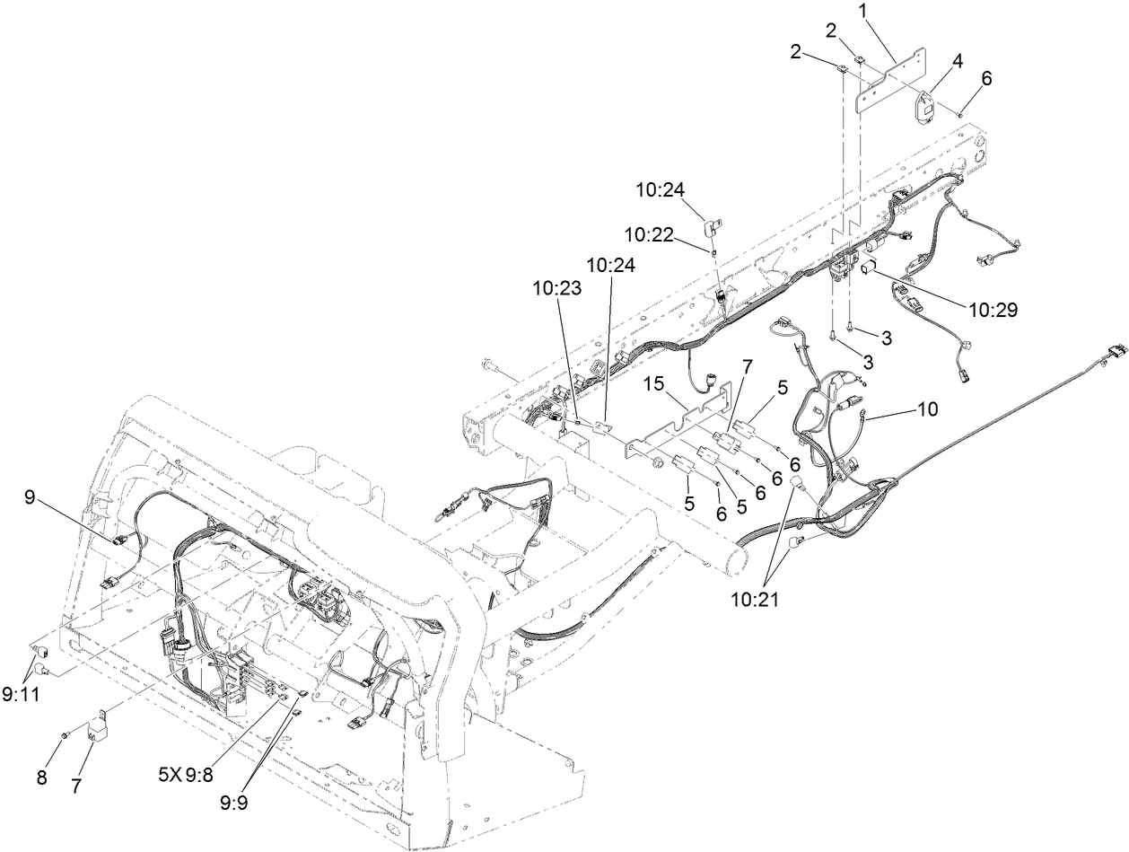 Front and Rear Wire Harness Assembly