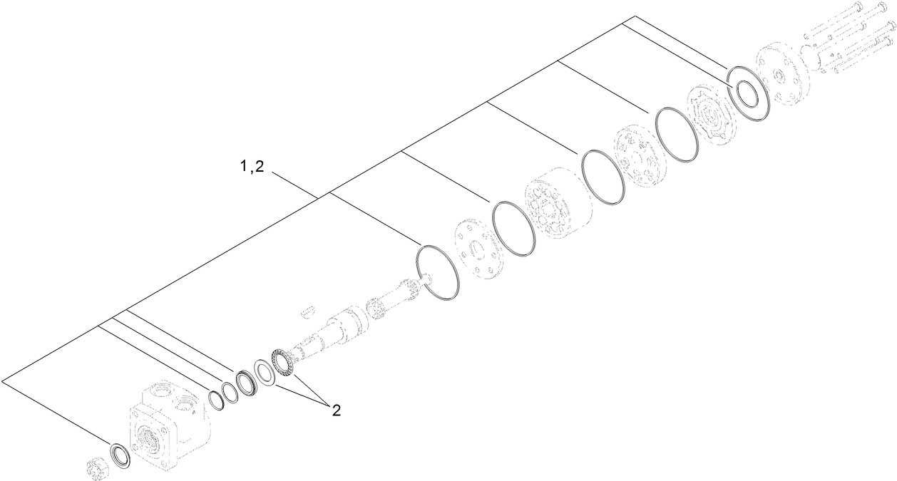 Hydraulic Wheel Motor Assembly No. 1-603718