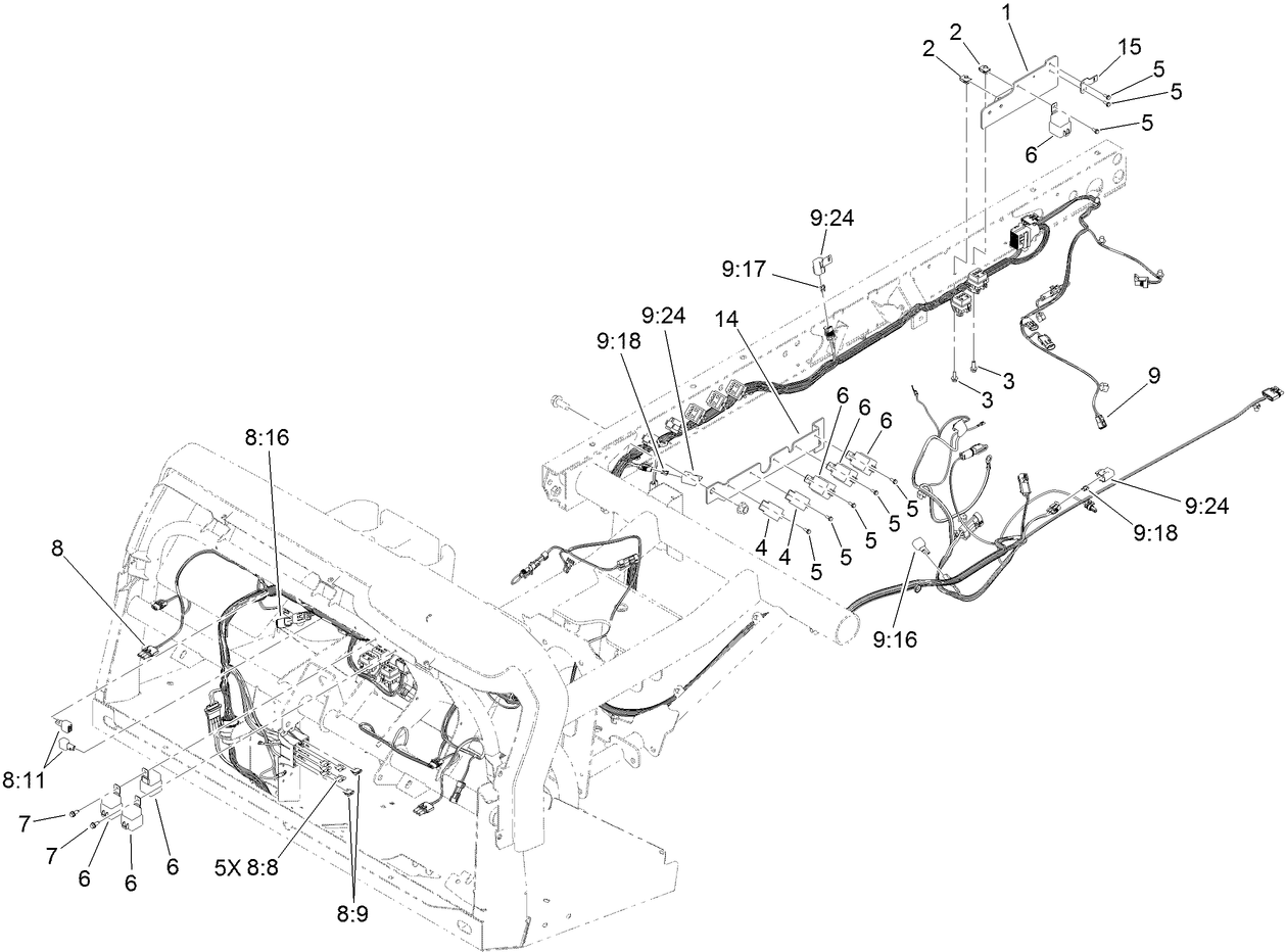 Front and Rear Wire Harness Assembly