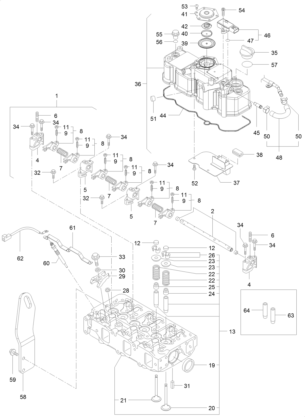Cylinder Head and Cover Assembly