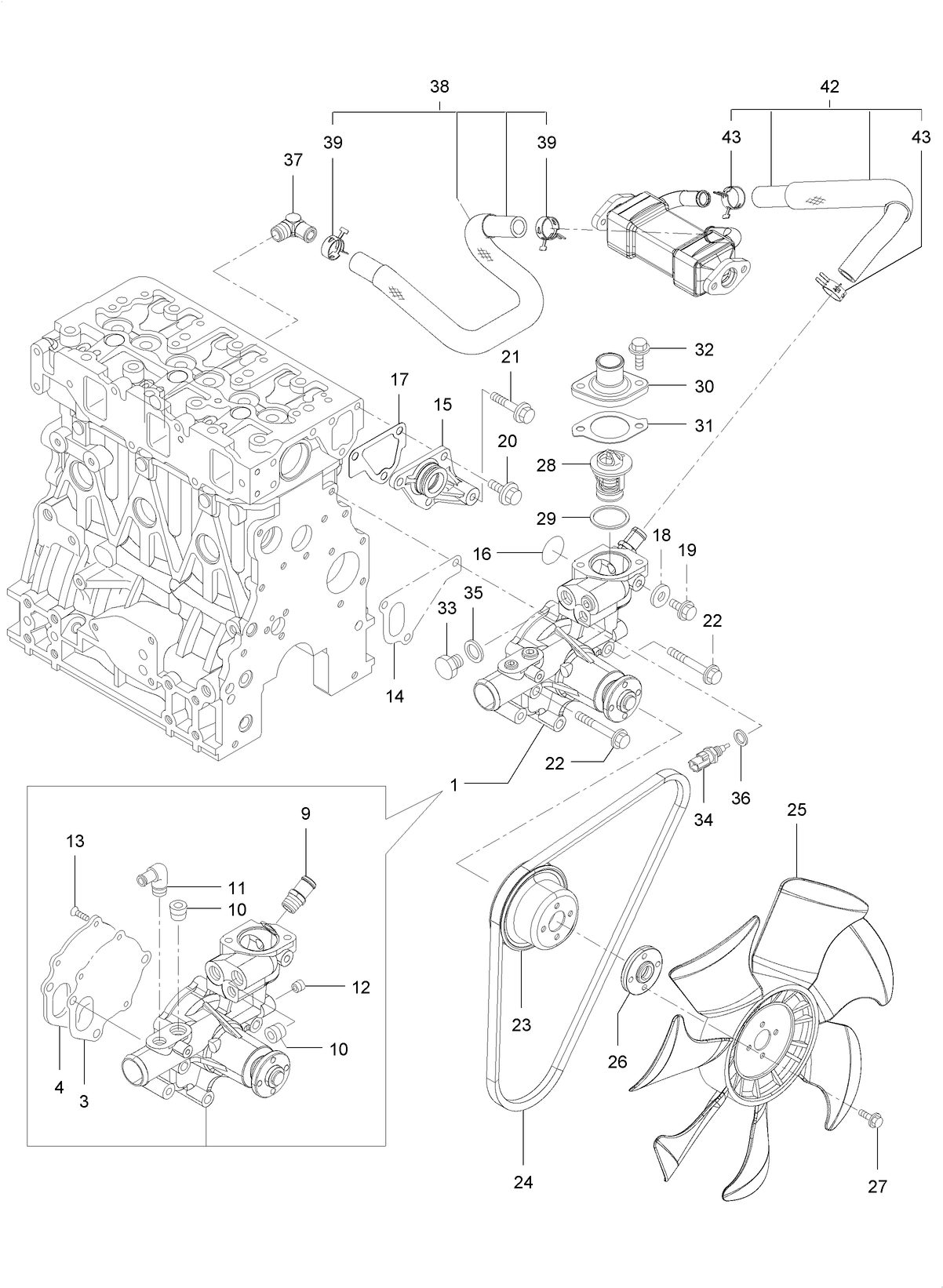 Cooling Water System Assembly