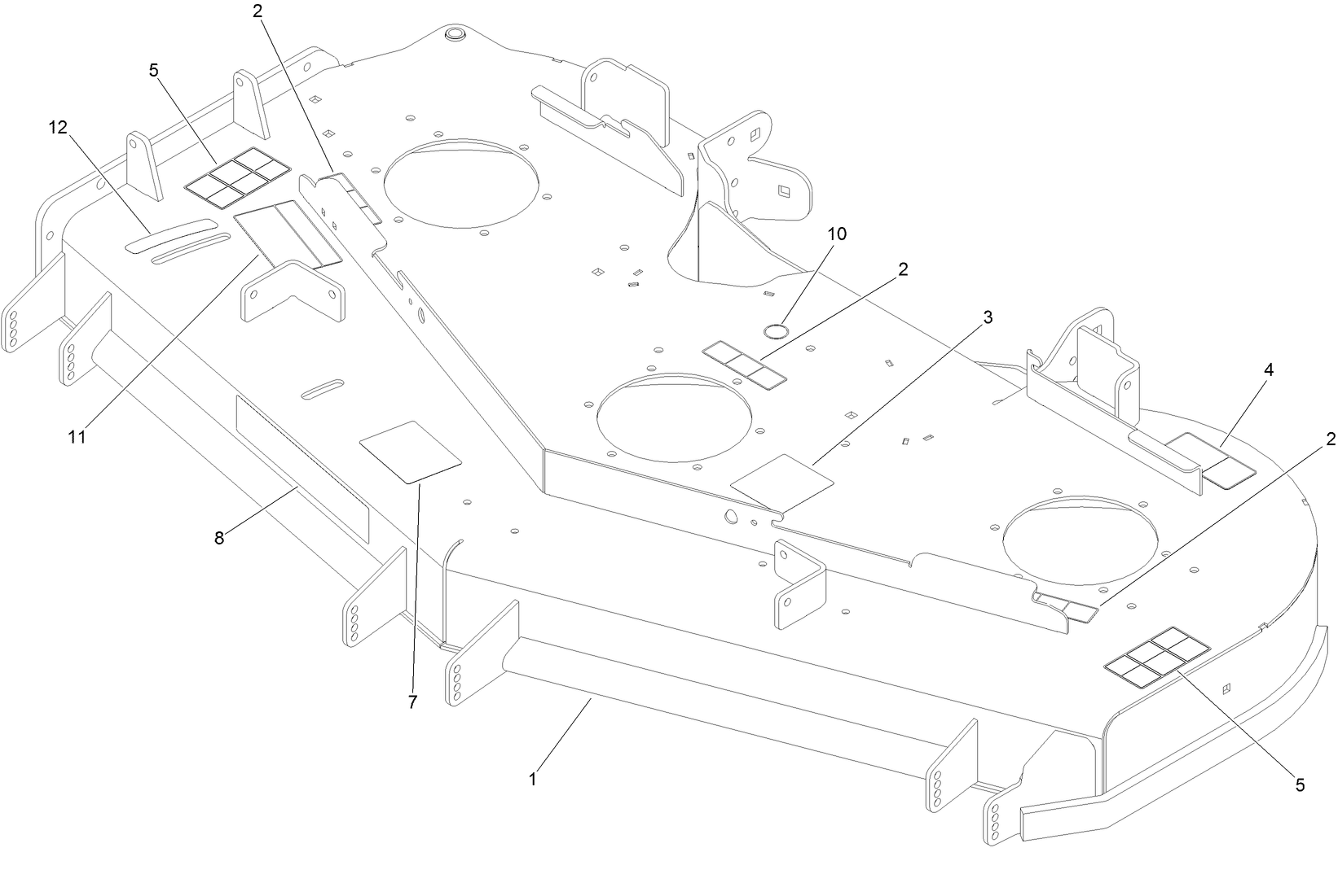 Deck Decal Assembly No. 136-8639