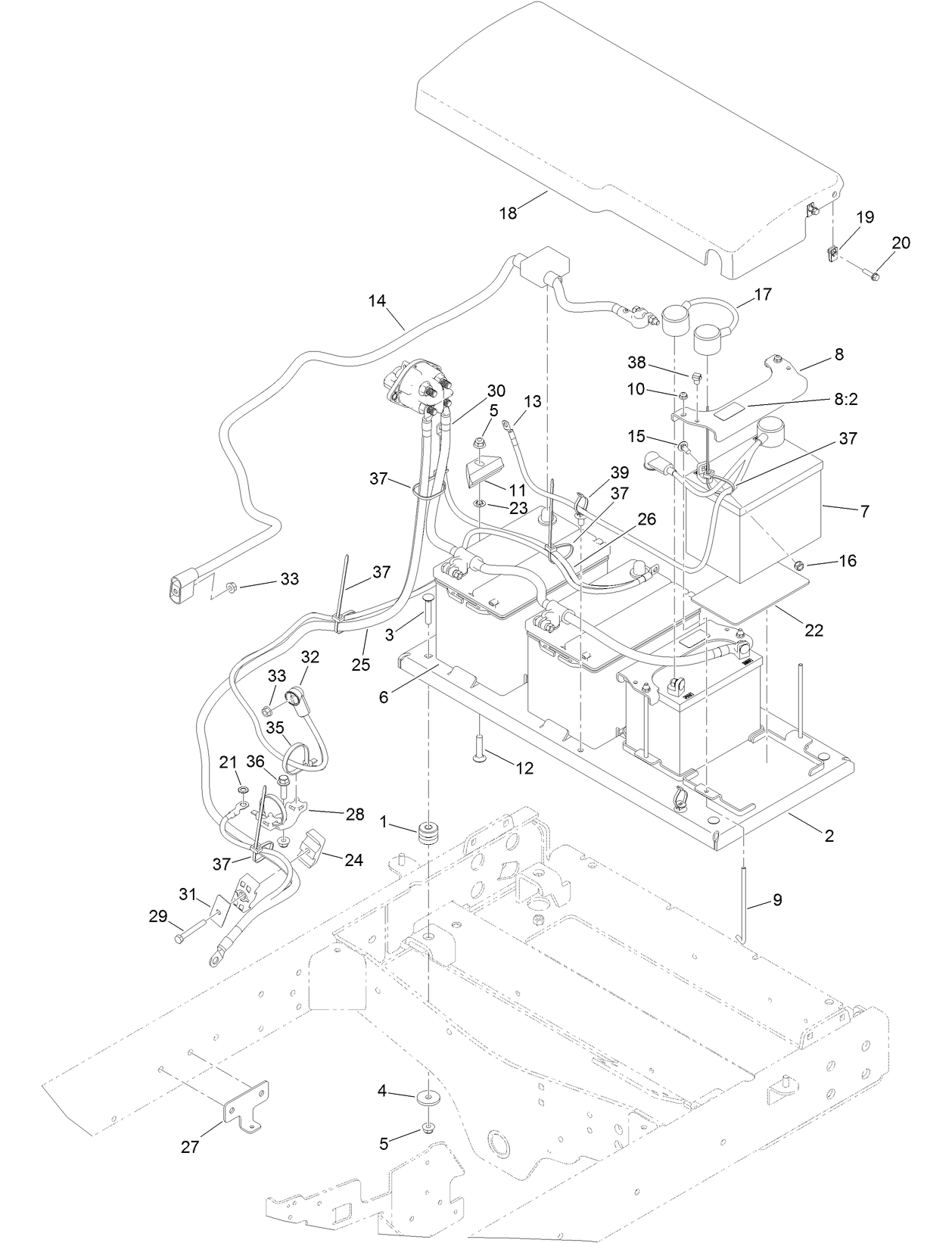 Battery Cable Routing Assembly