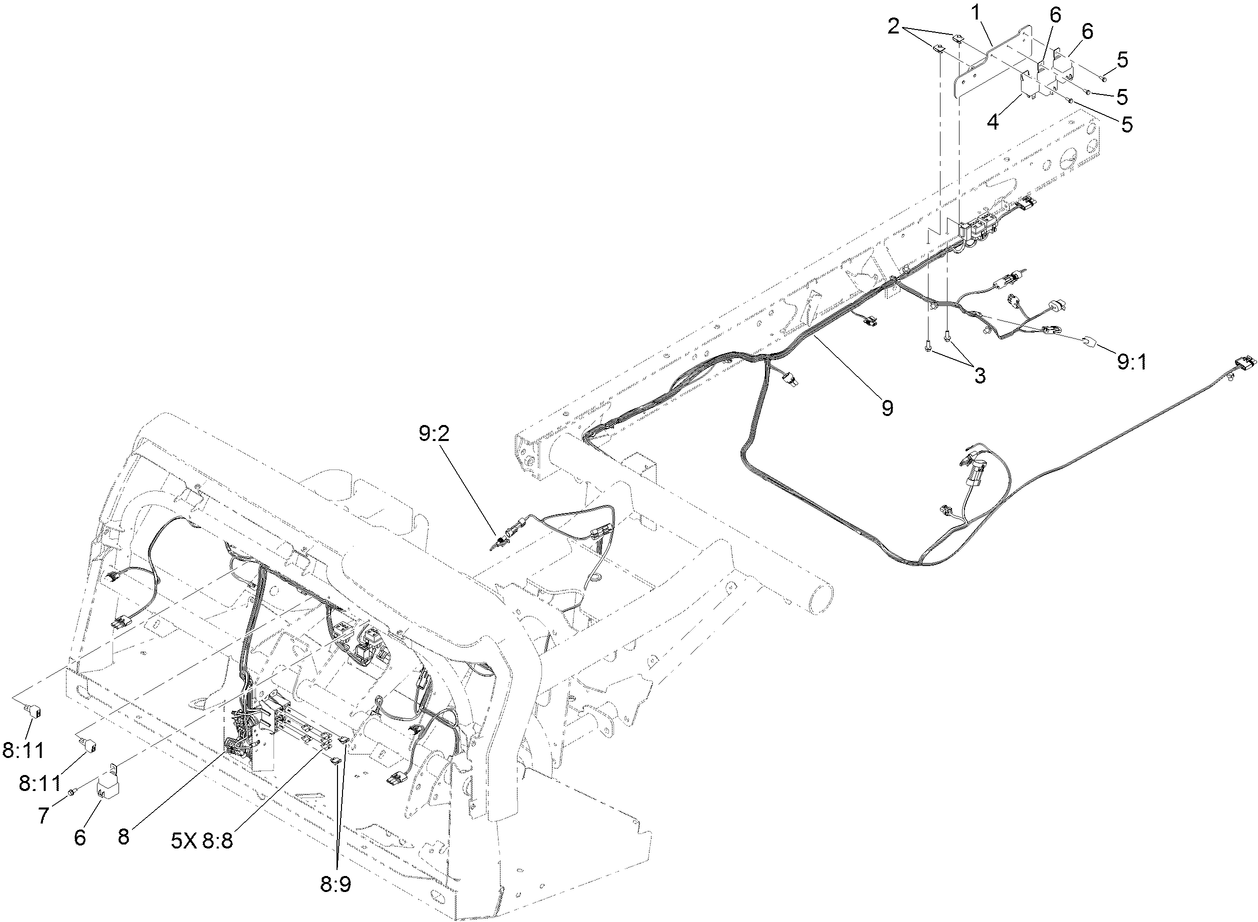 Front and Rear Wire Harness Assembly