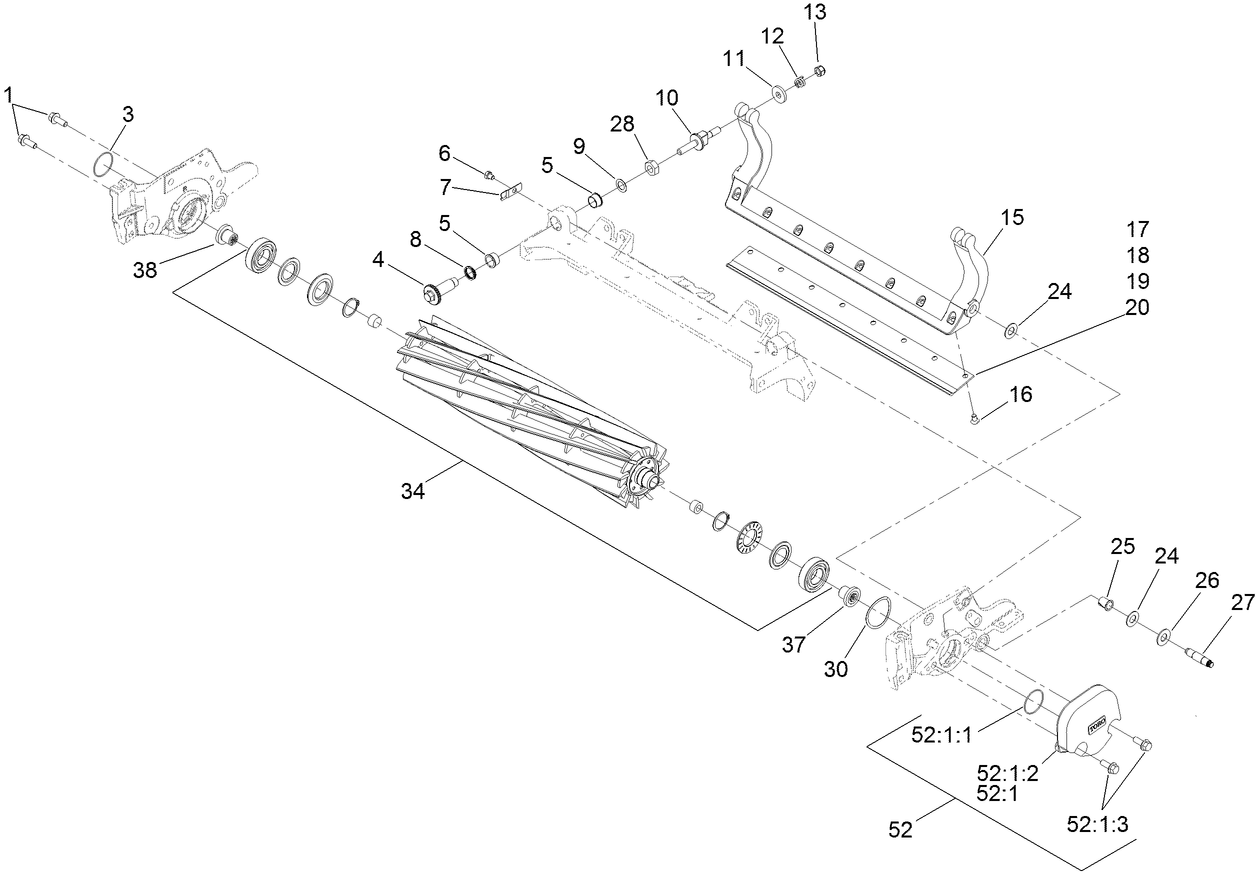 Reel and Bedbar Assembly