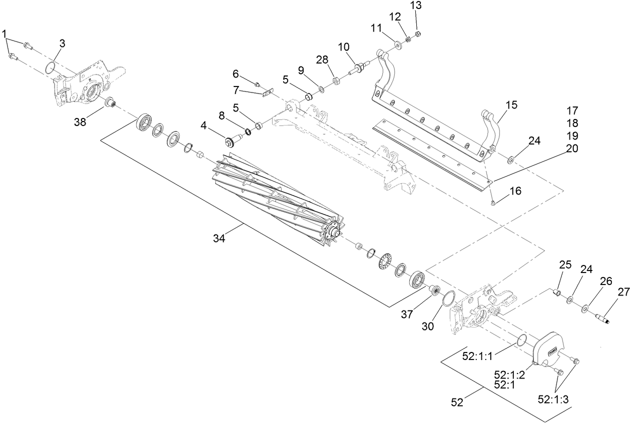 Reel and Bedbar Assembly