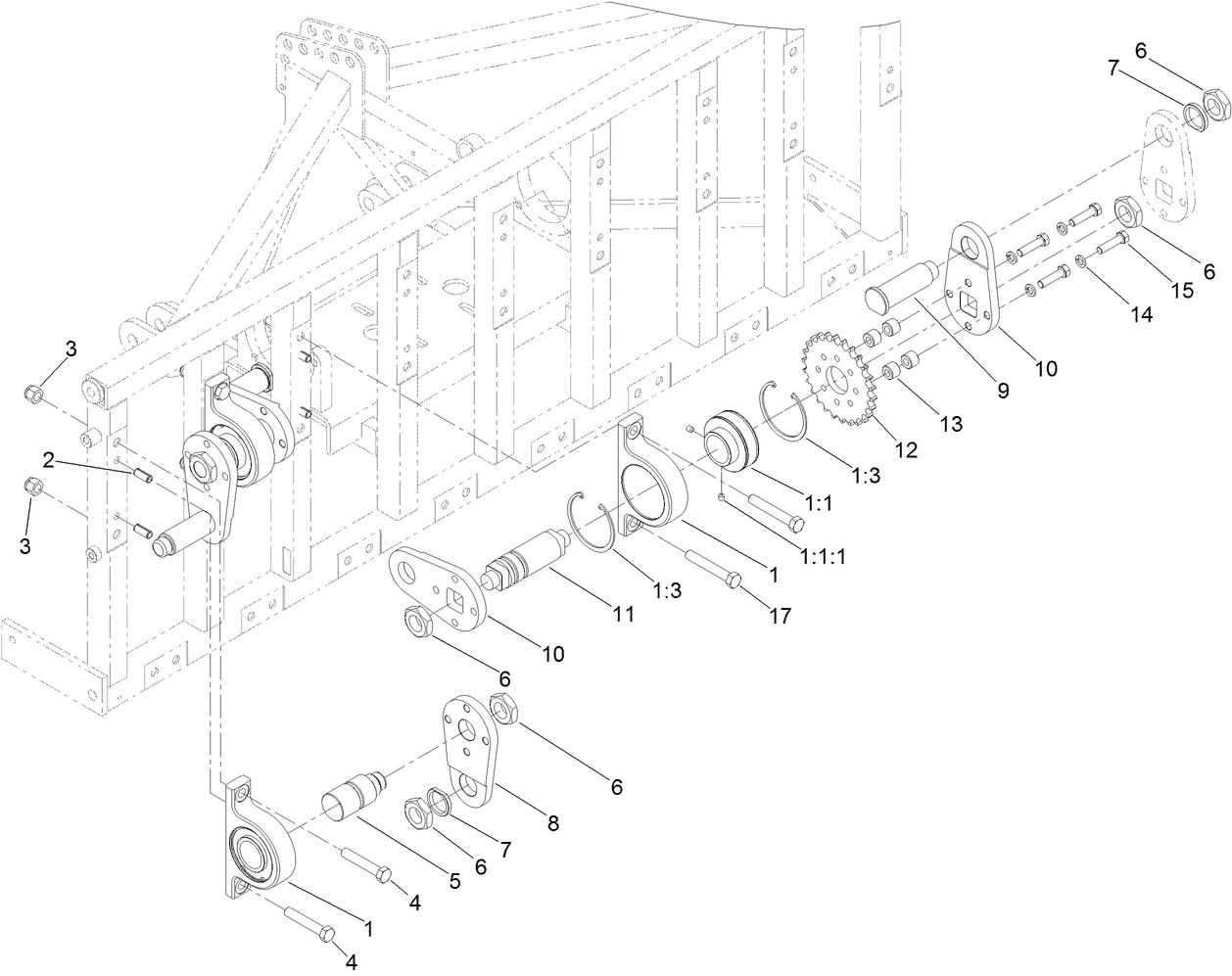 Left to Right Crankshaft Assembly