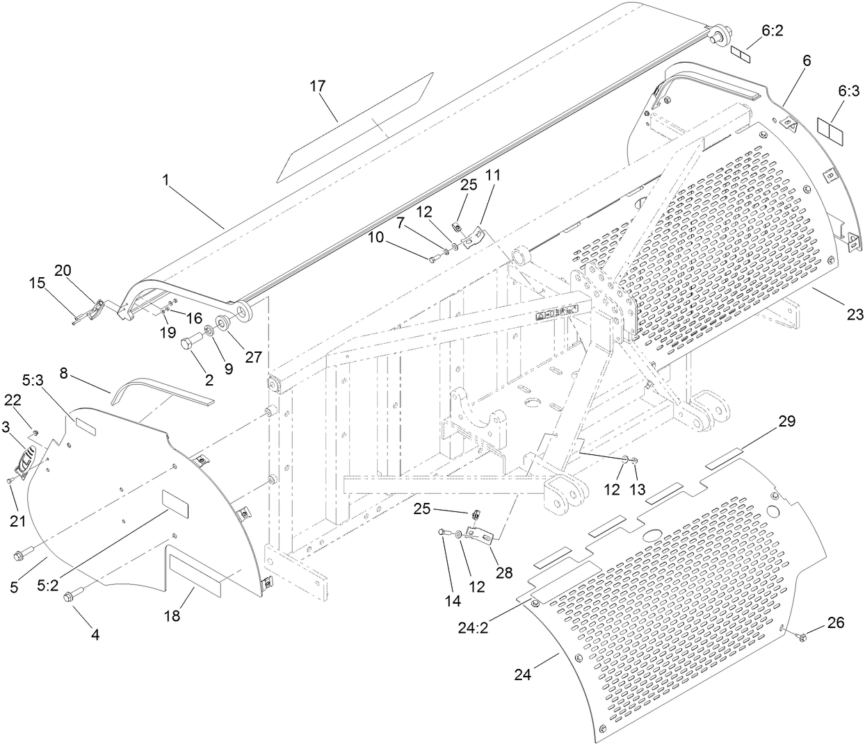 Screen and Hood Assembly
