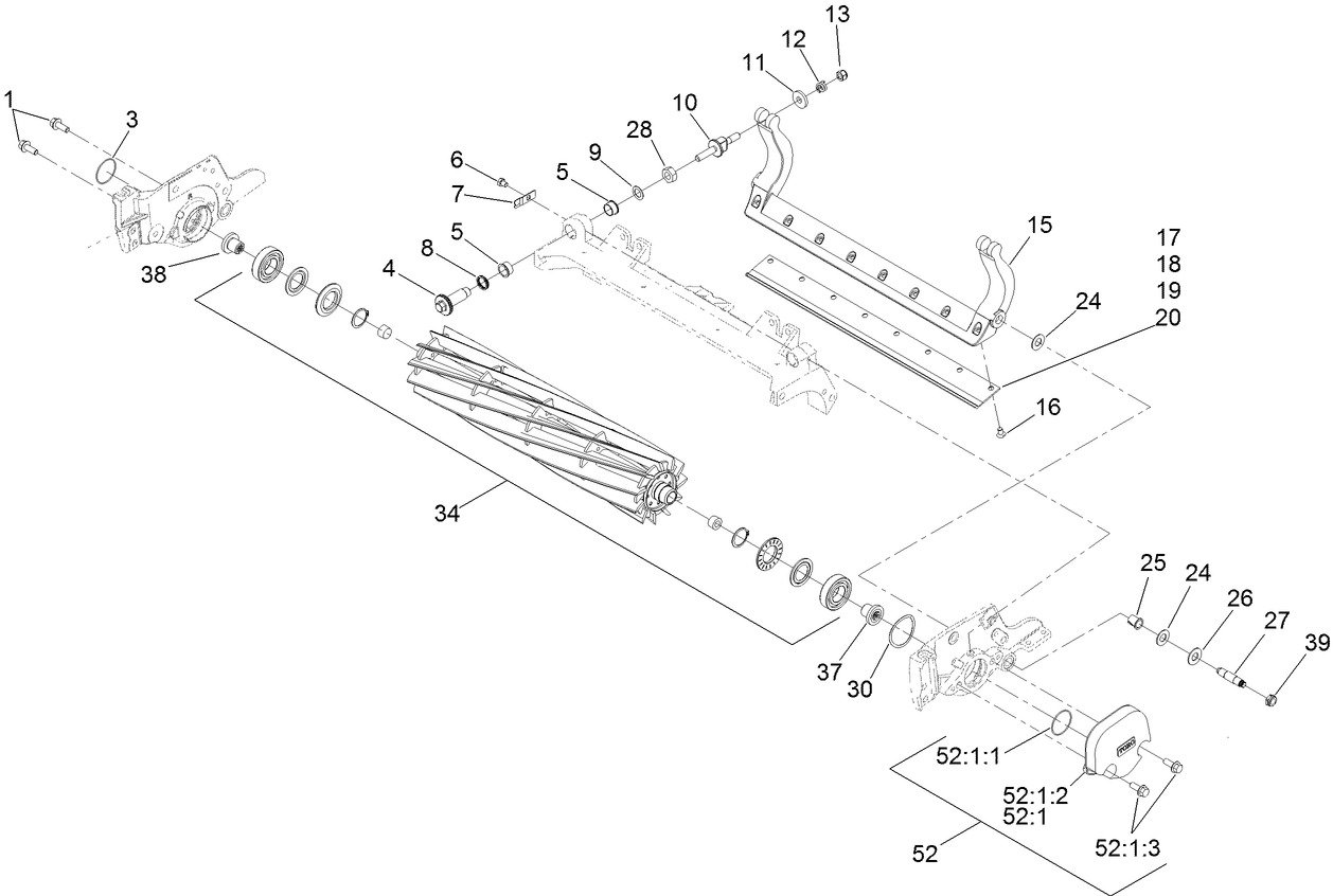 Reel and Bedbar Assembly