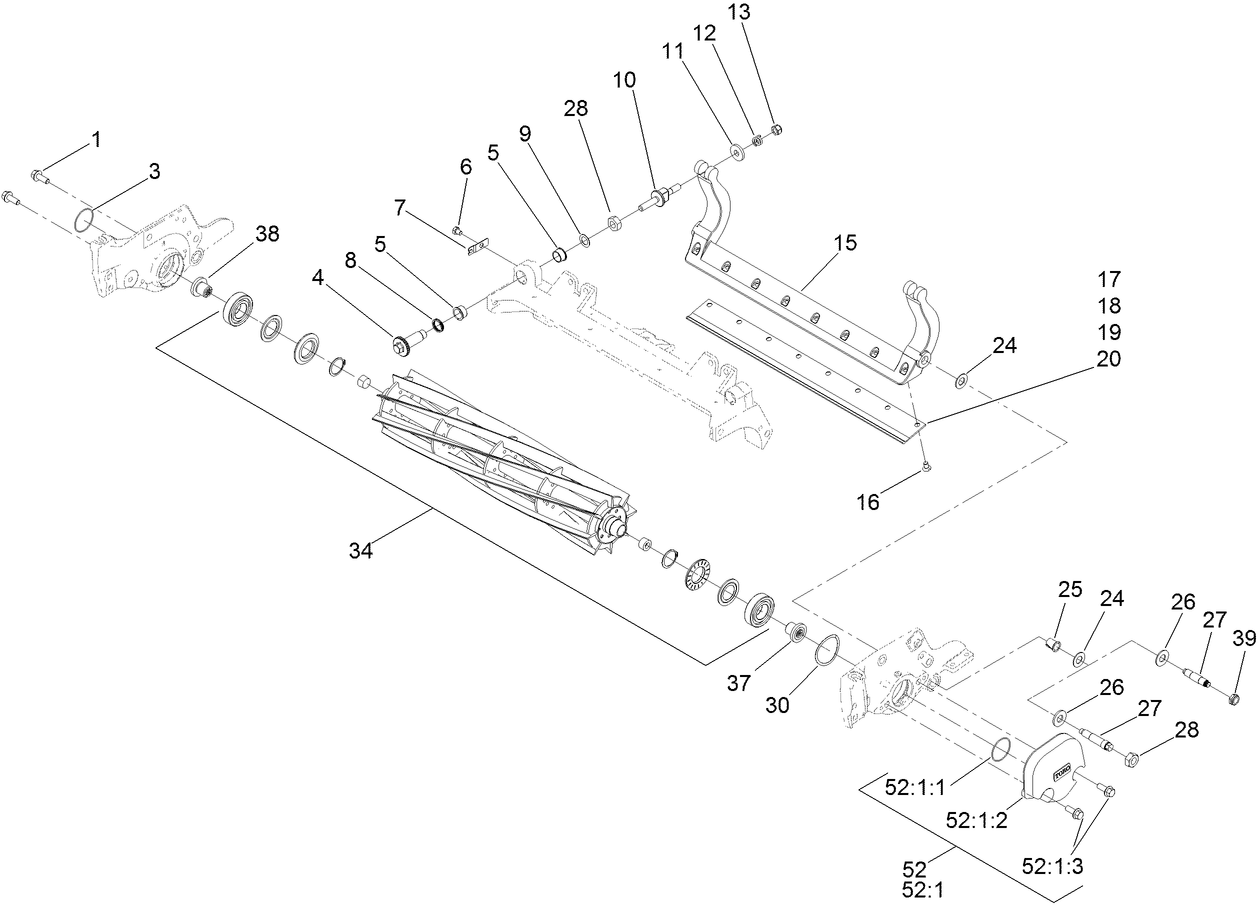 Reel and Bedbar Assembly