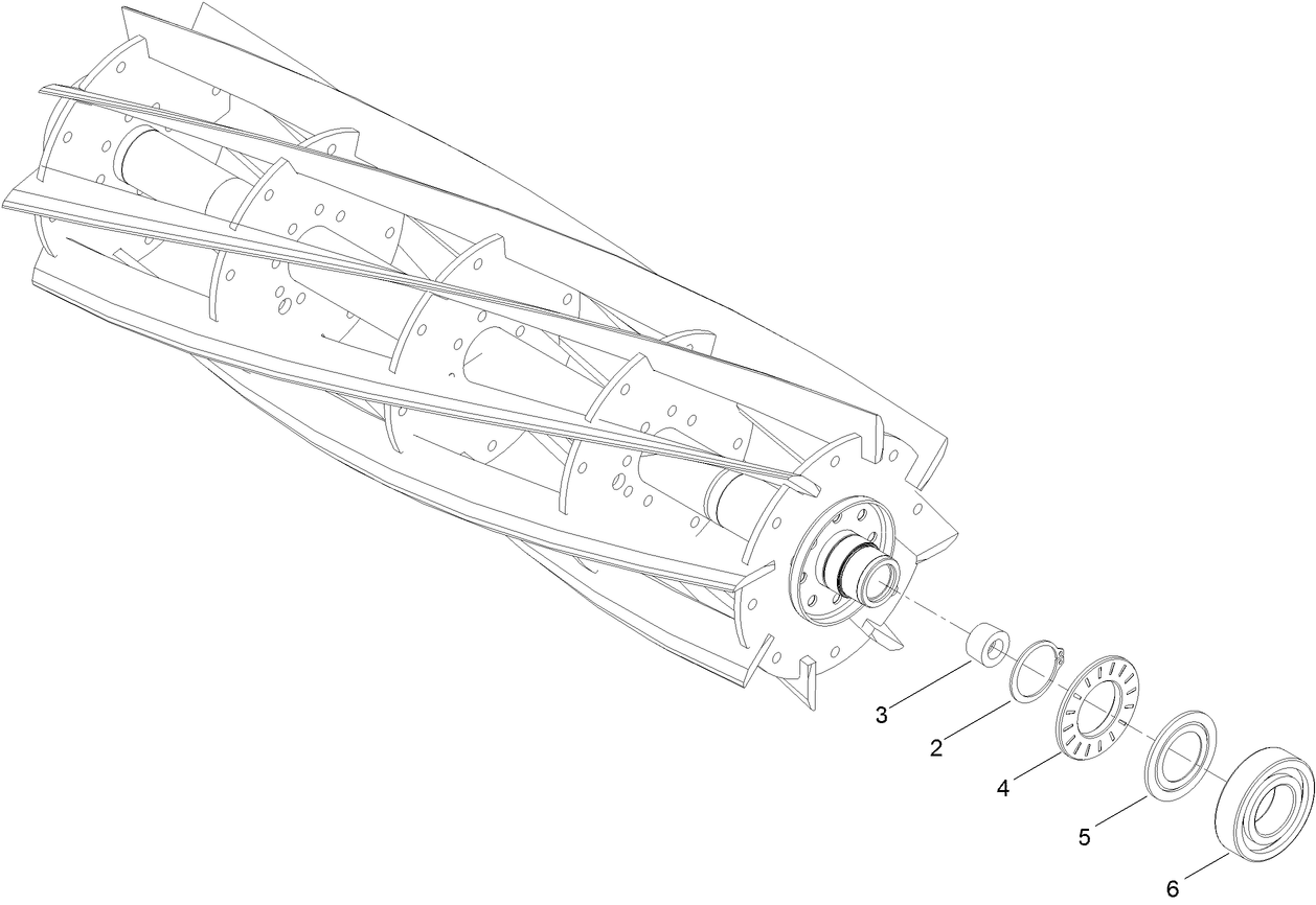 7in EDGESERIES + 22In Fairway, 8 Blade, Low Drag, Radial Reel Assembly No. 137-8445