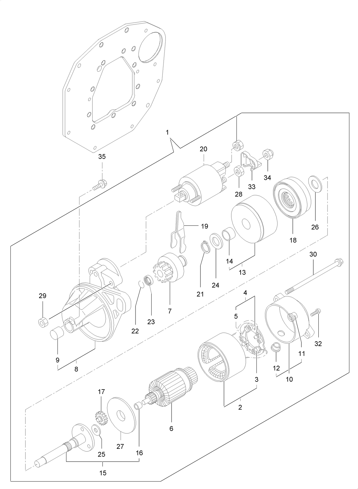 Starting Motor Assembly
