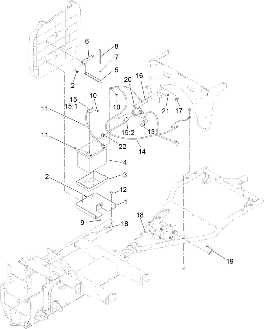 Battery and Cable Assembly
