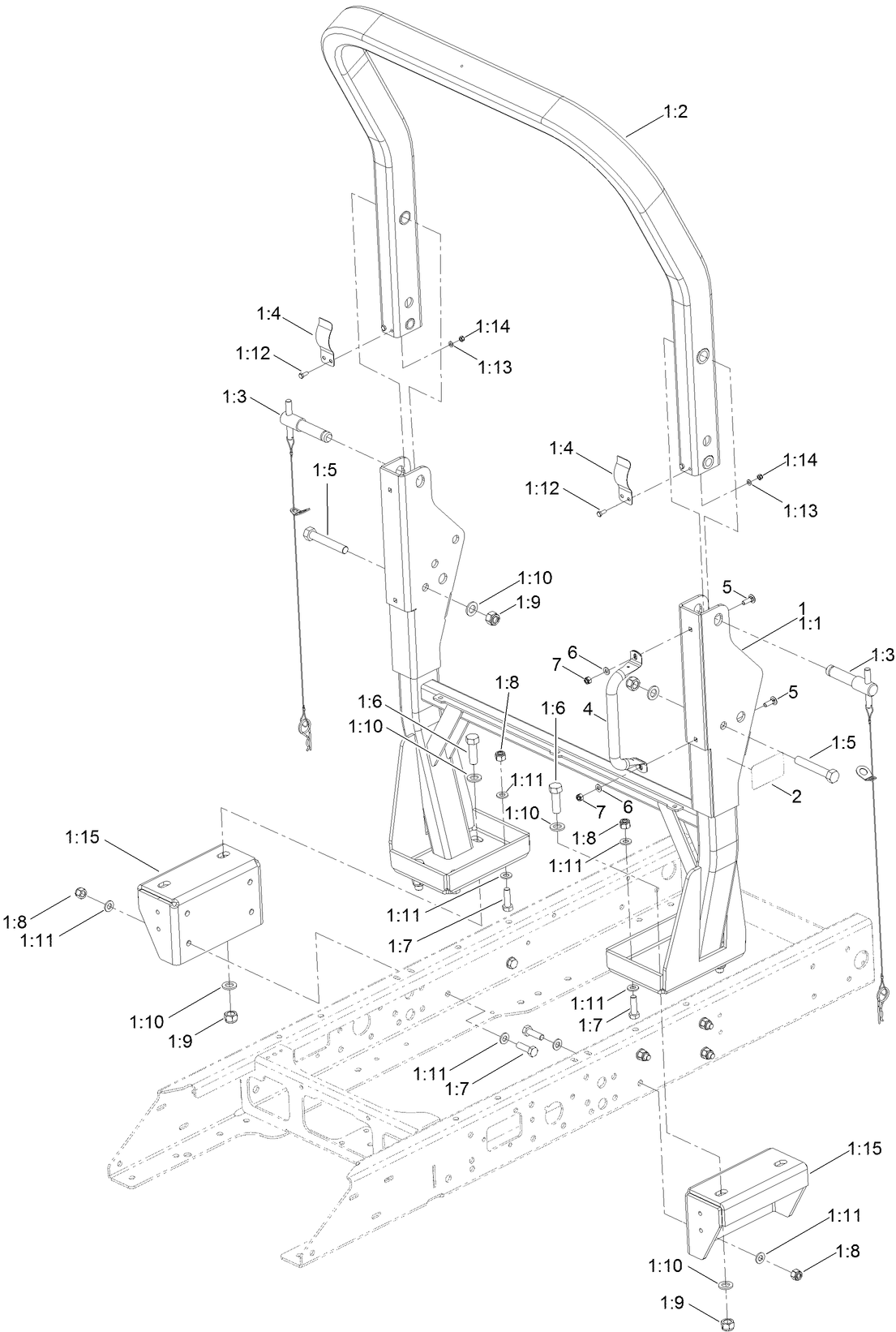 Roll-Over Protection System Assembly