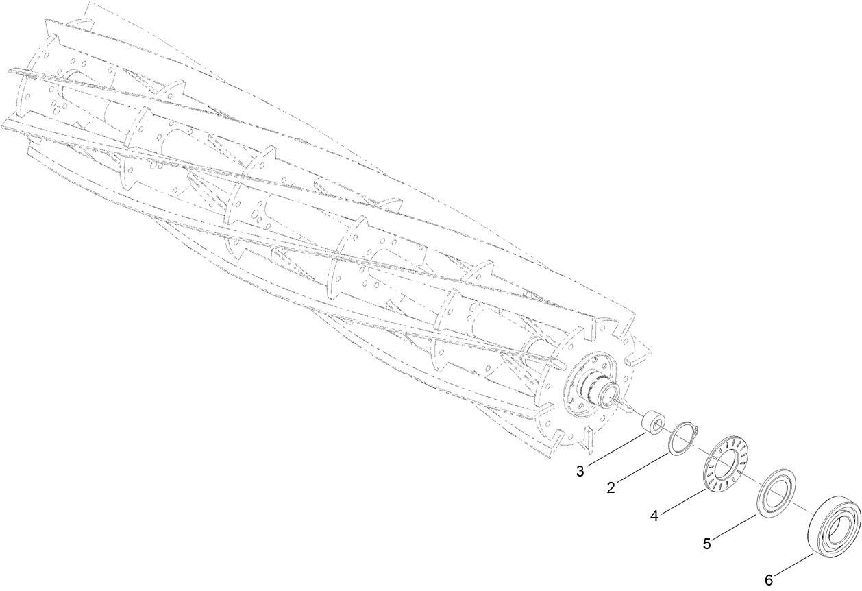 7in EdgeSeries+ 32in Fairway, 8 Blade, Low Drag, Radial Reel Assembly No. 137-8483