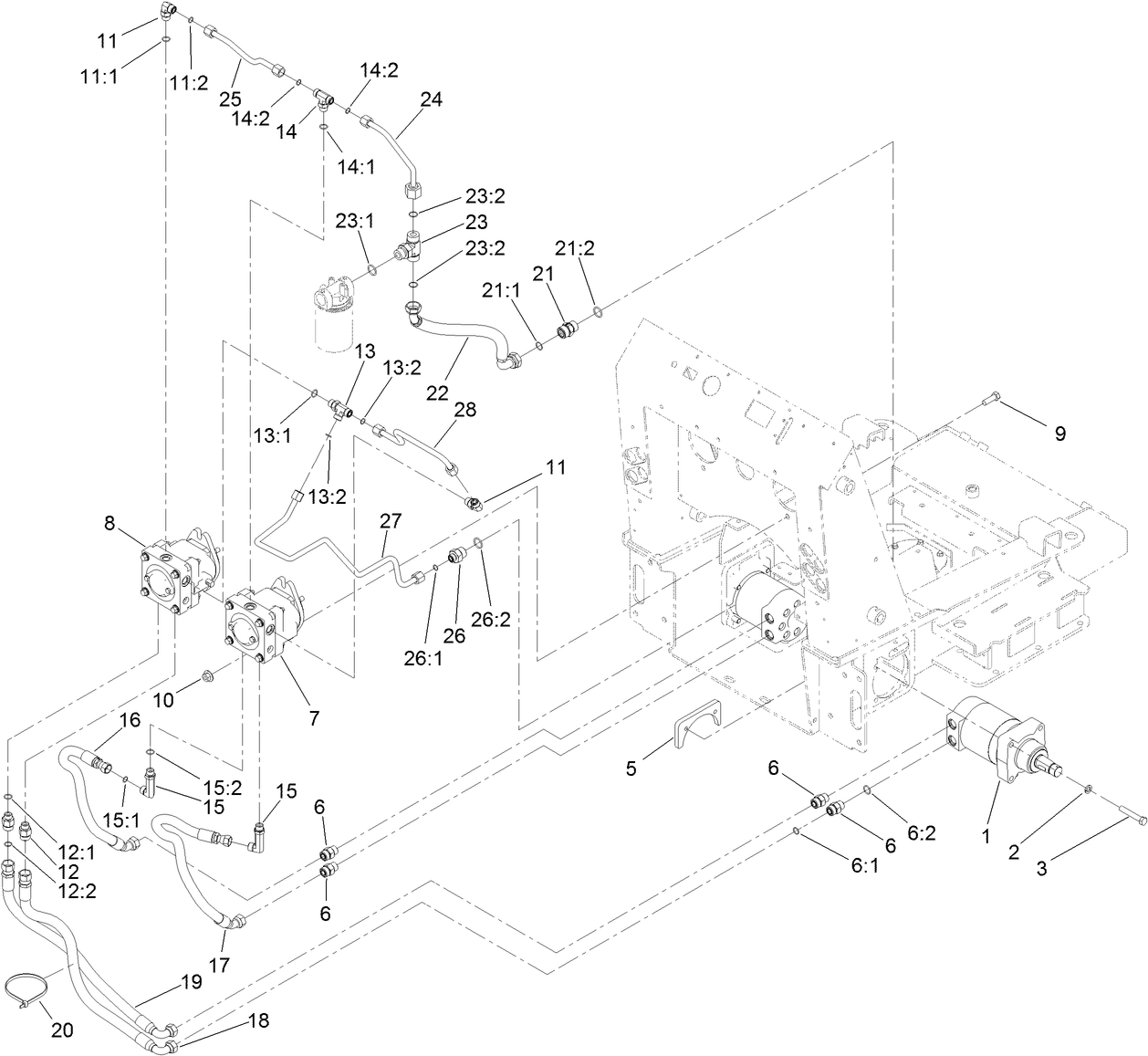 Traction Hydraulic Assembly