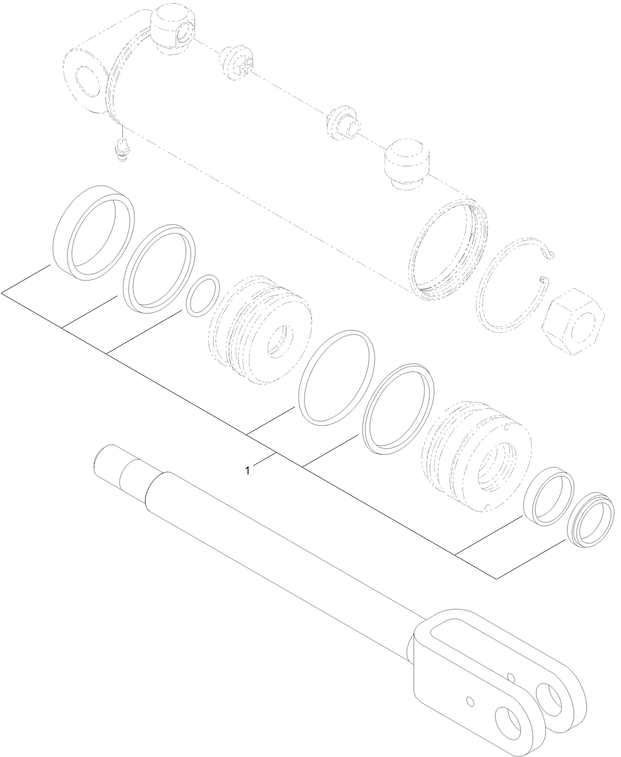 Hydraulic Cylinder Assembly No. 117-1833
