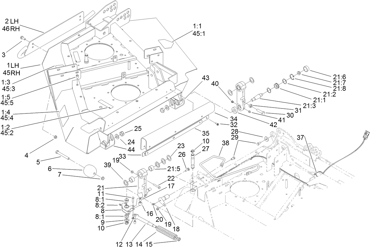 Right Hand and Left Hand  Deck Installation Assembly