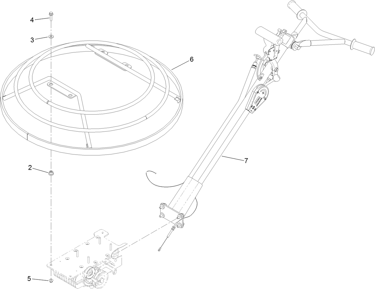 36 Inch Pro-Pitch Handle and Guard Assembly