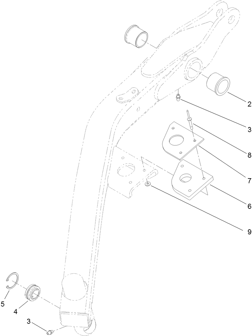 Left Hand Lift Arm Assembly No. 117-0806