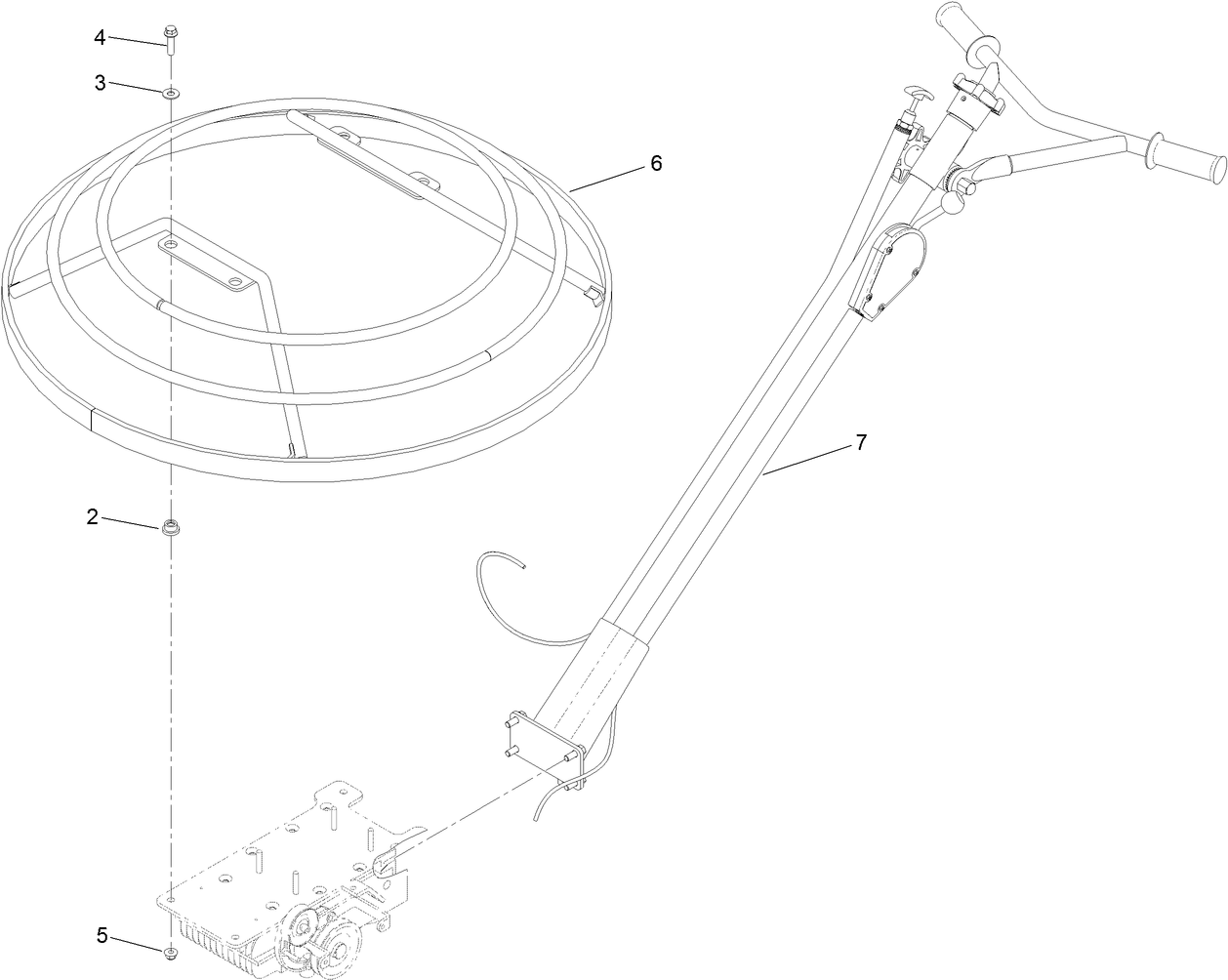 36 Inch Standard Handle and Guard Assembly