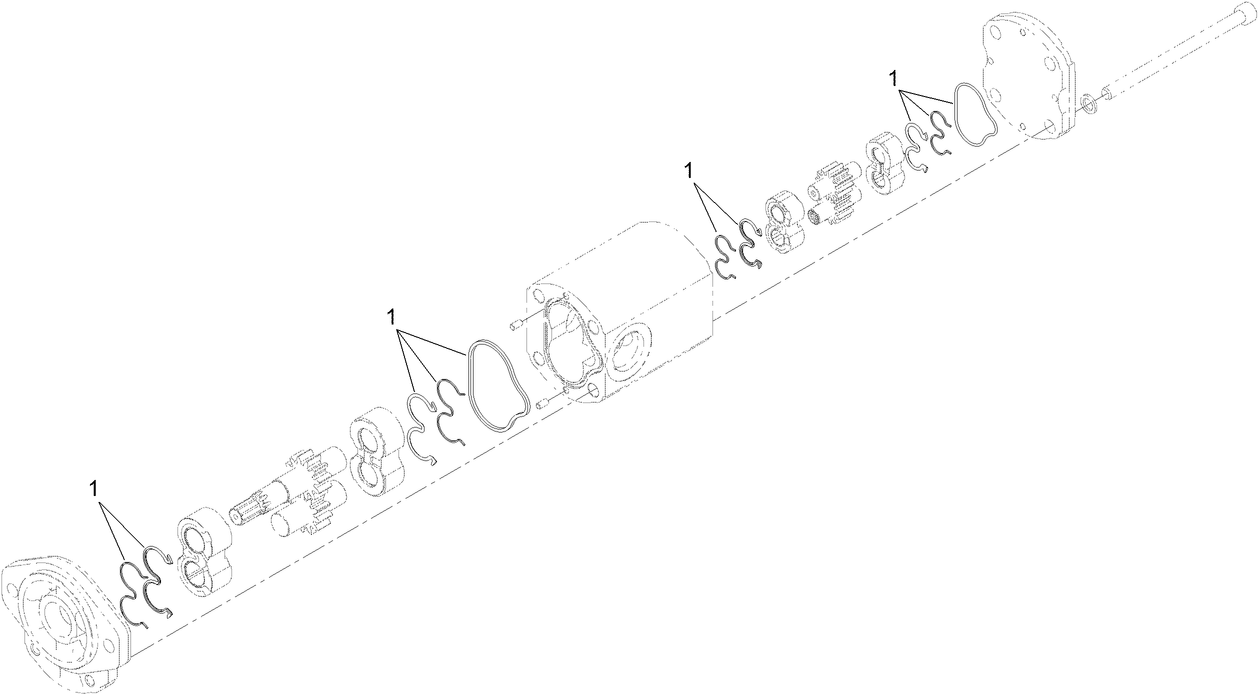 Hydraulic Gear Pump Assembly No. 121-7841
