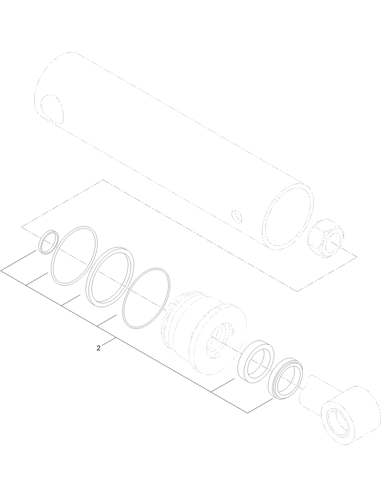 Hydraulic Cylinder Assembly No. AU129434