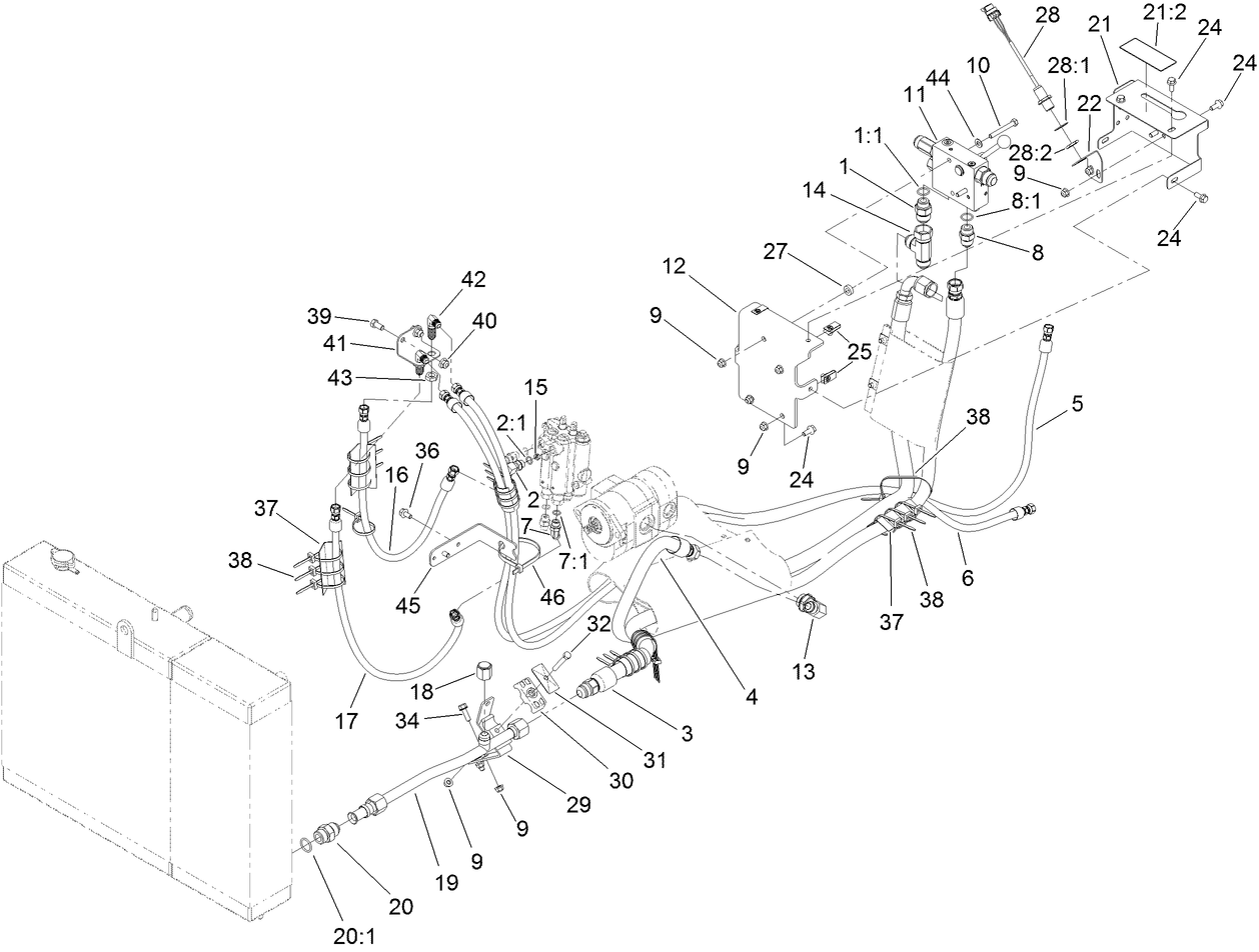 Hydraulic Plumbing Assembly No. 2