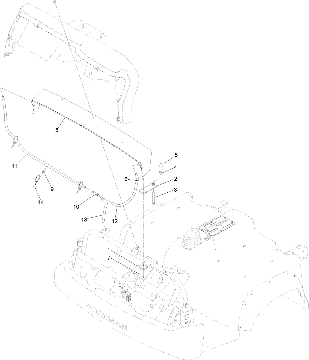 Rain Gutter and Dash Support Assembly