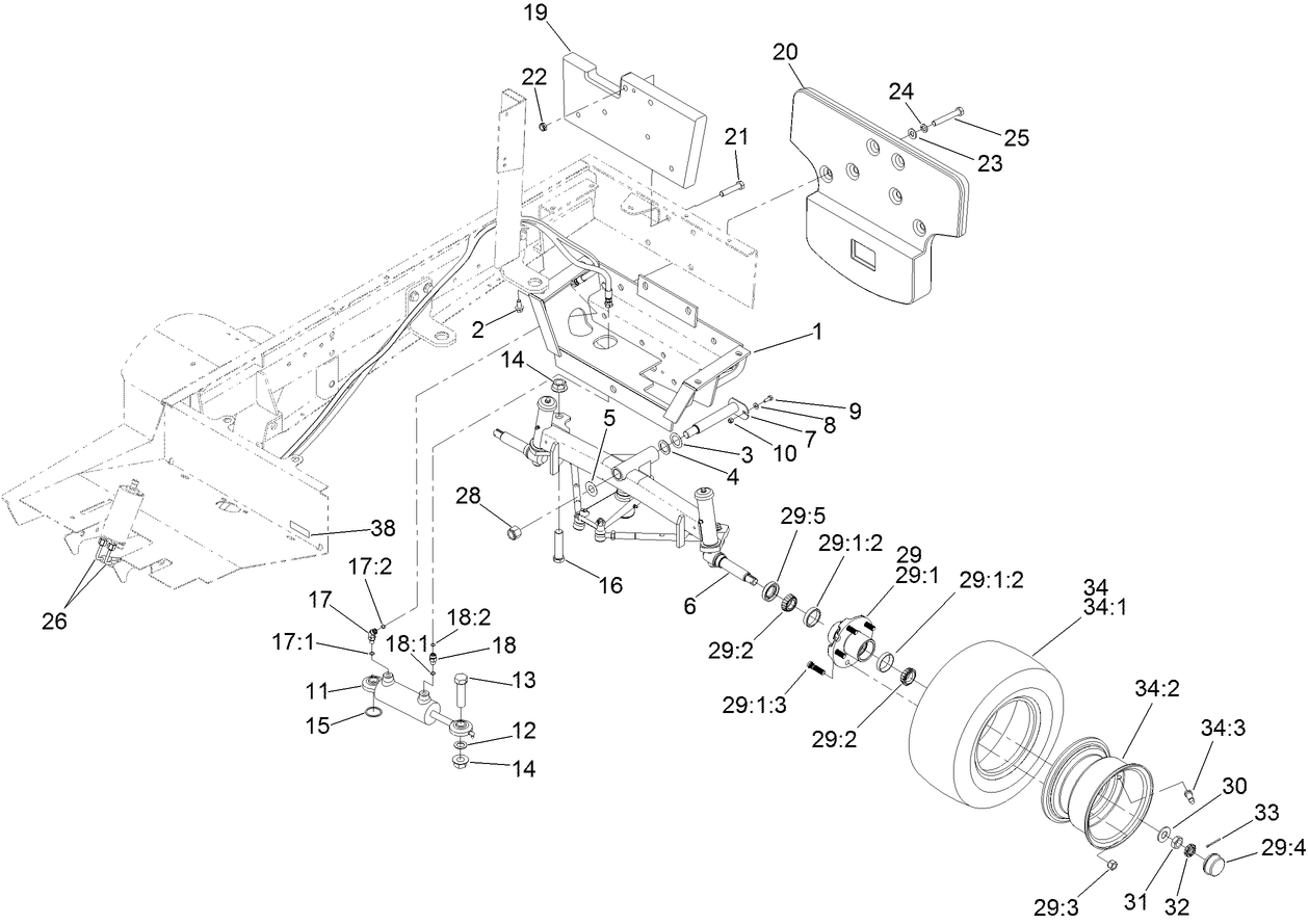 Rear Steering Assembly