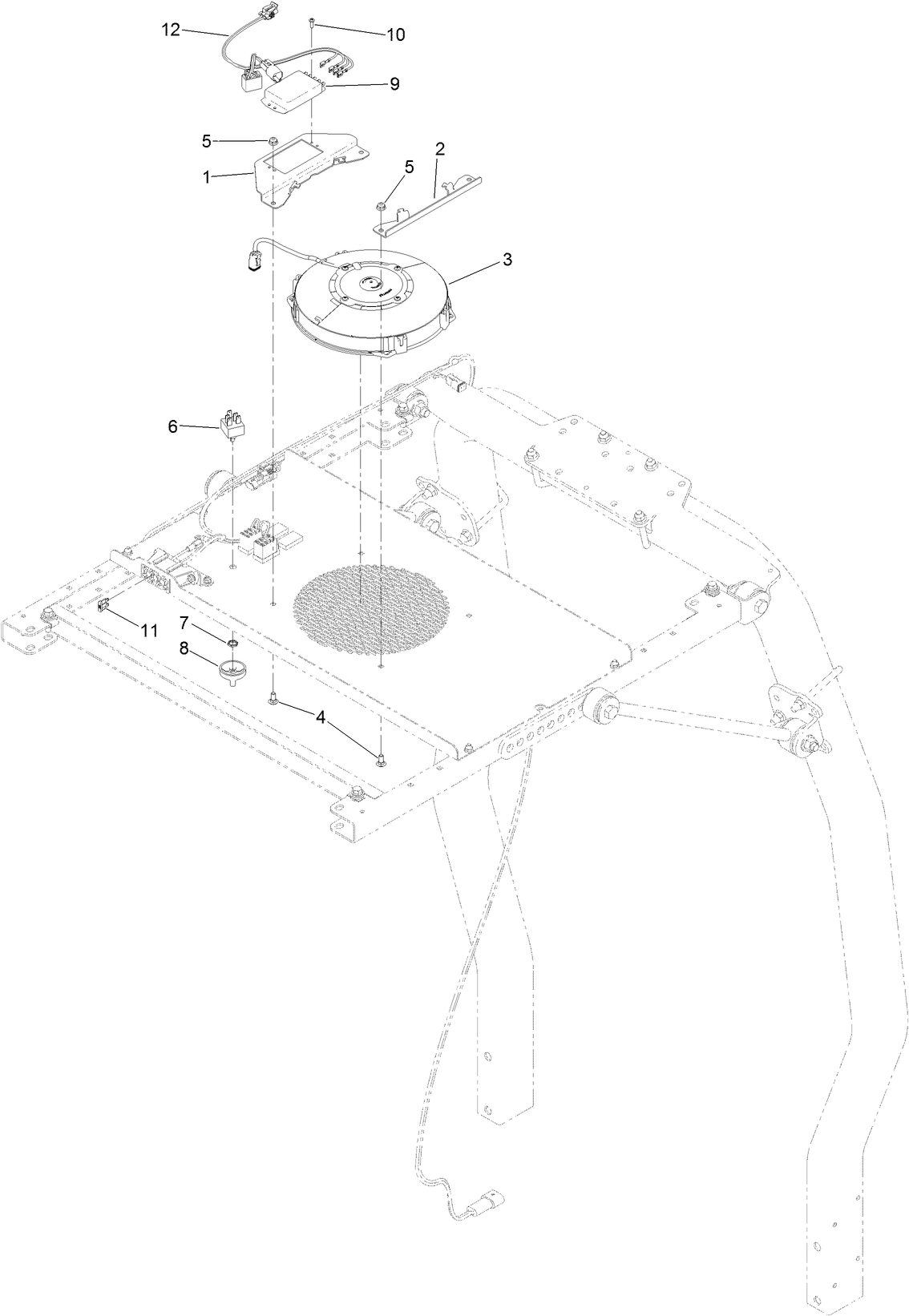 Reelmaster 3000 Series Operator Cooling Fan Assembly