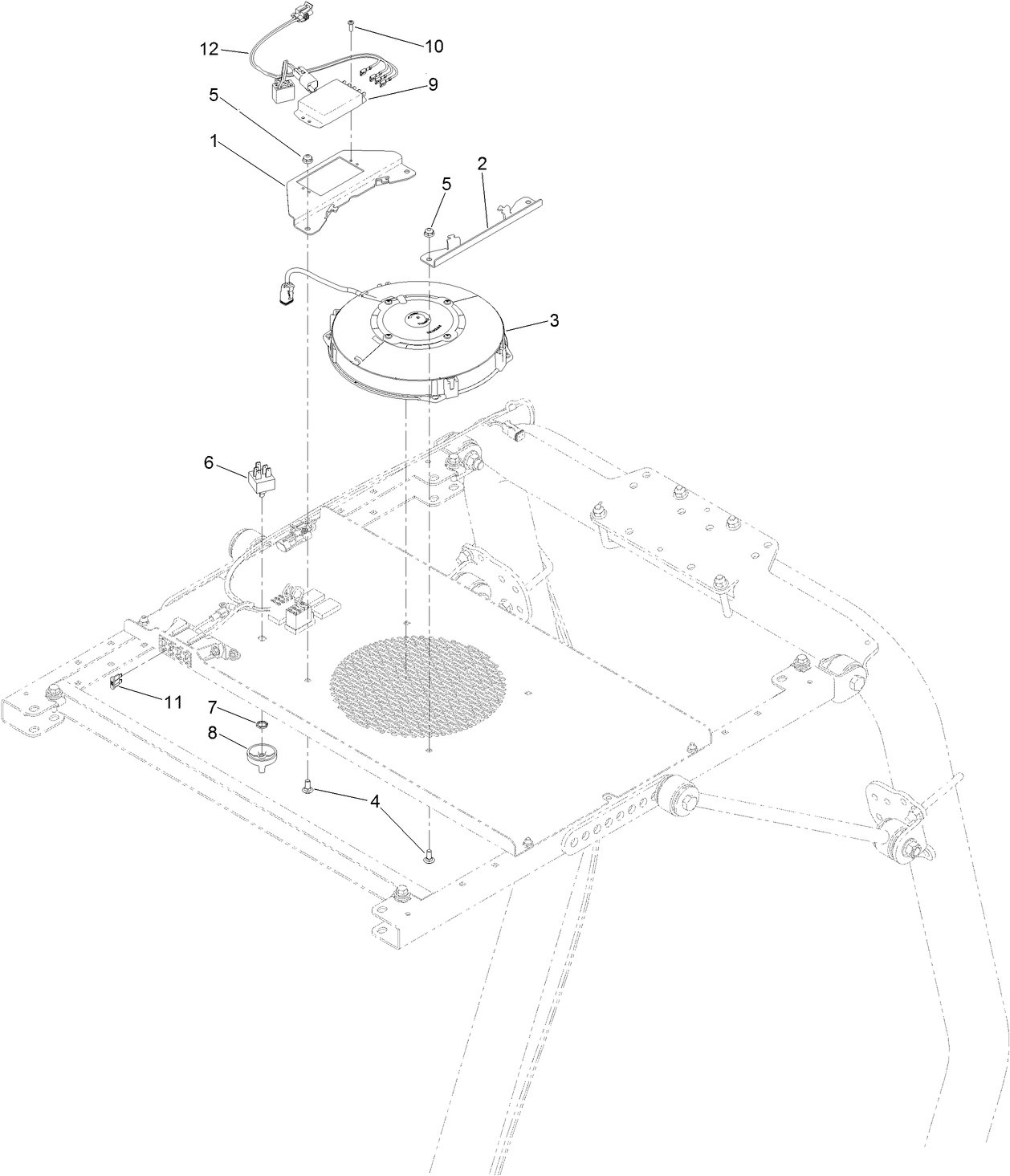 Reelmaster 5000 Series Operator Cooling Fan Assembly