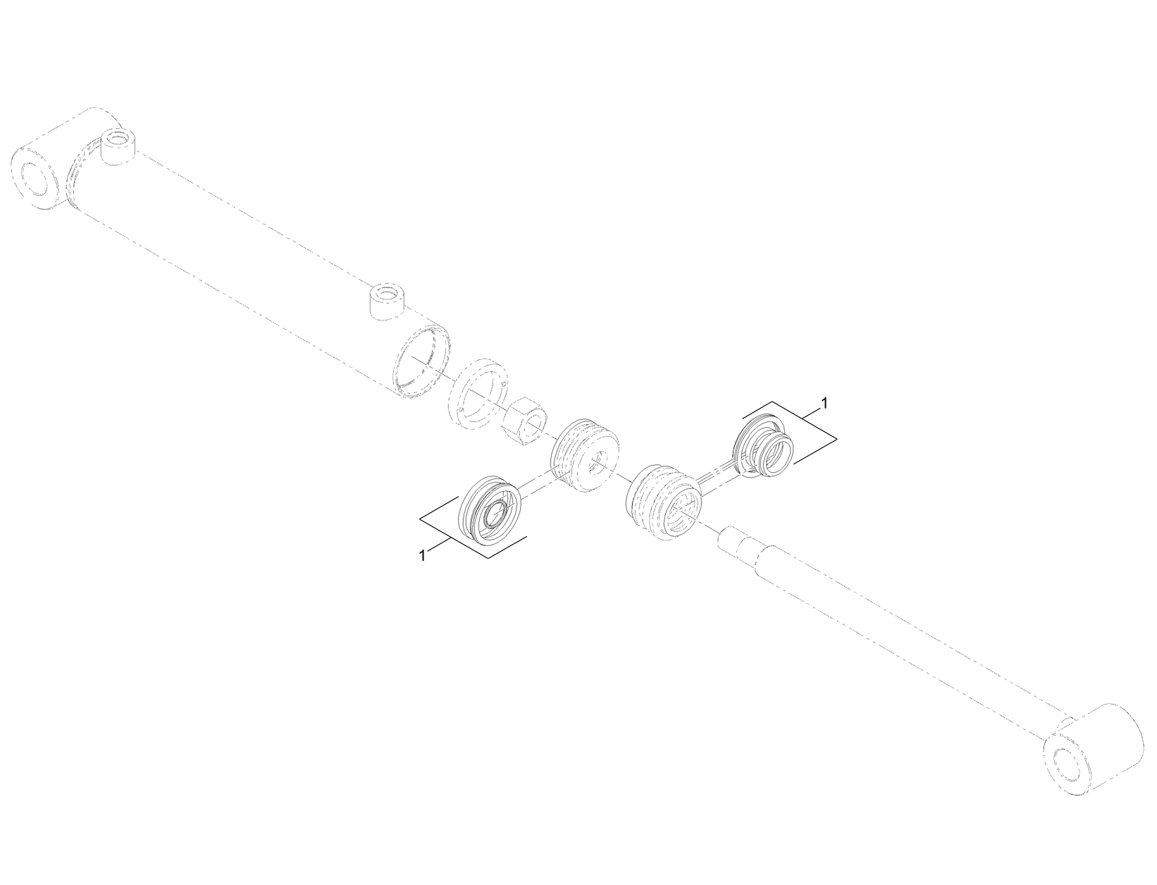 Hydraulic Cylinder Assembly No. 121-1955