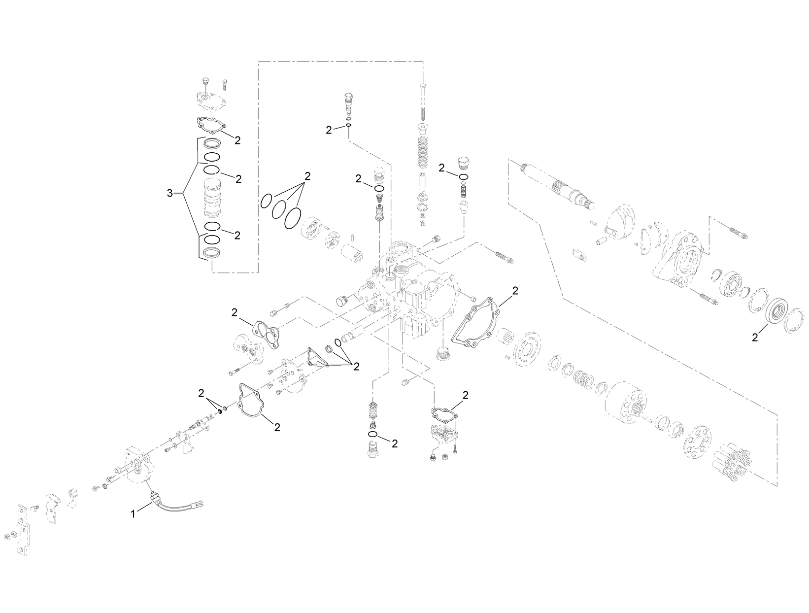 Front Pump Assembly Tandem Pump No. AU125034