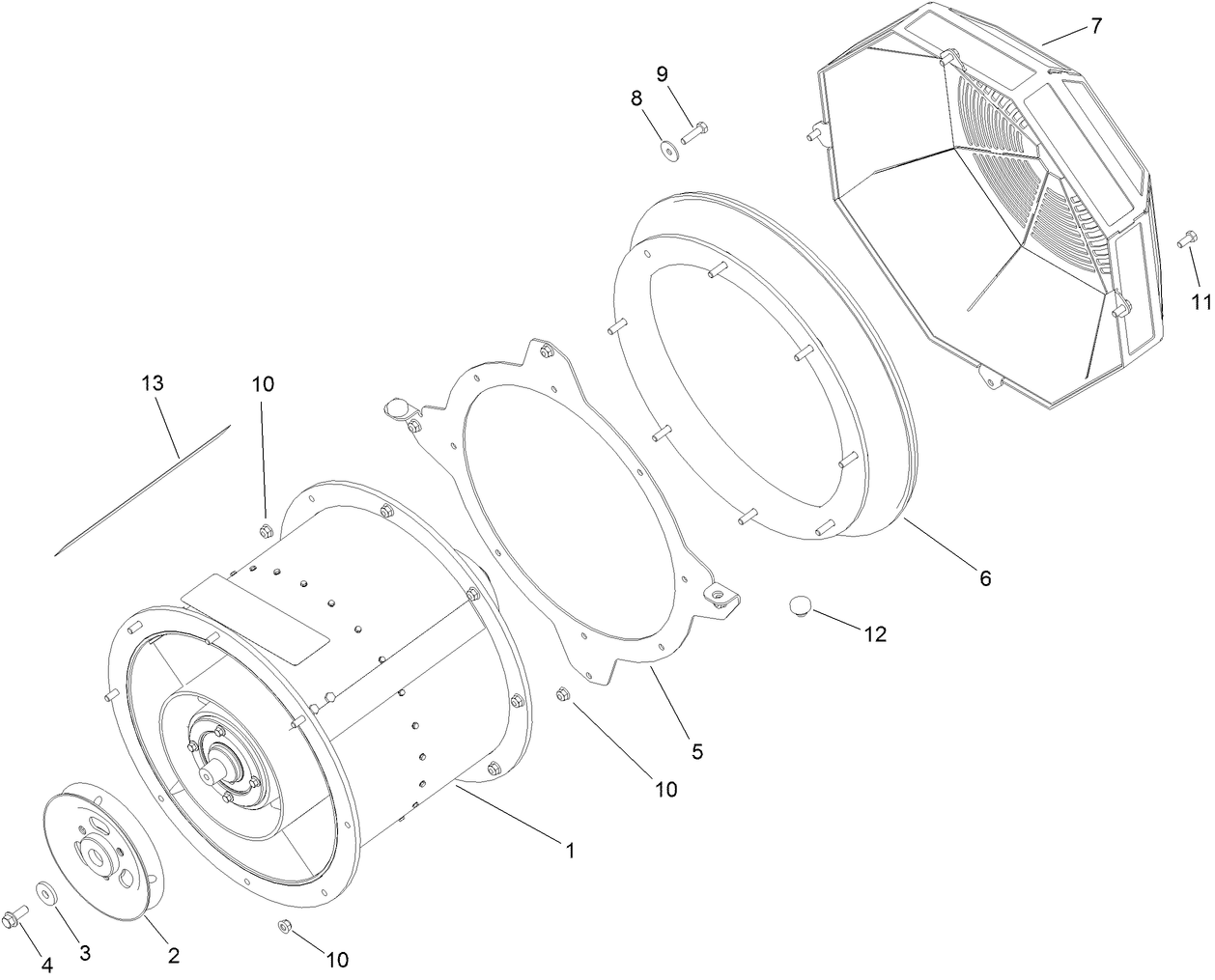 Turbine and Fan Guard Assembly