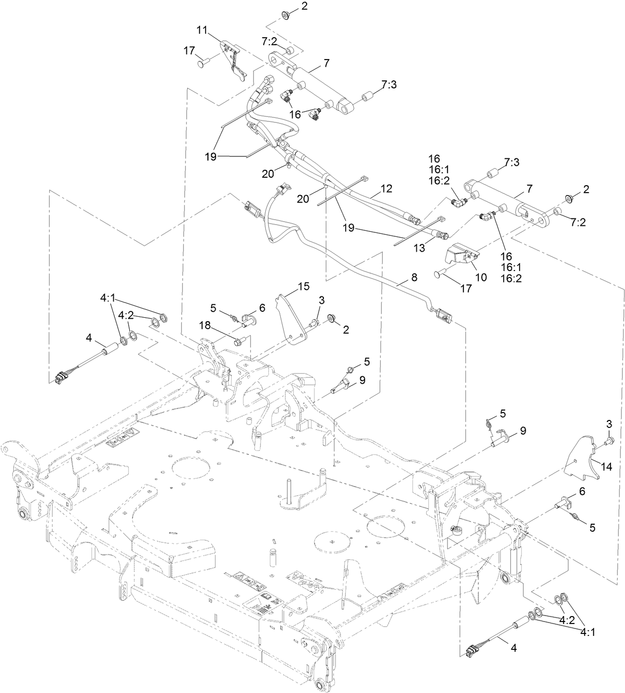 Folding Deck Hydraulic Assembly