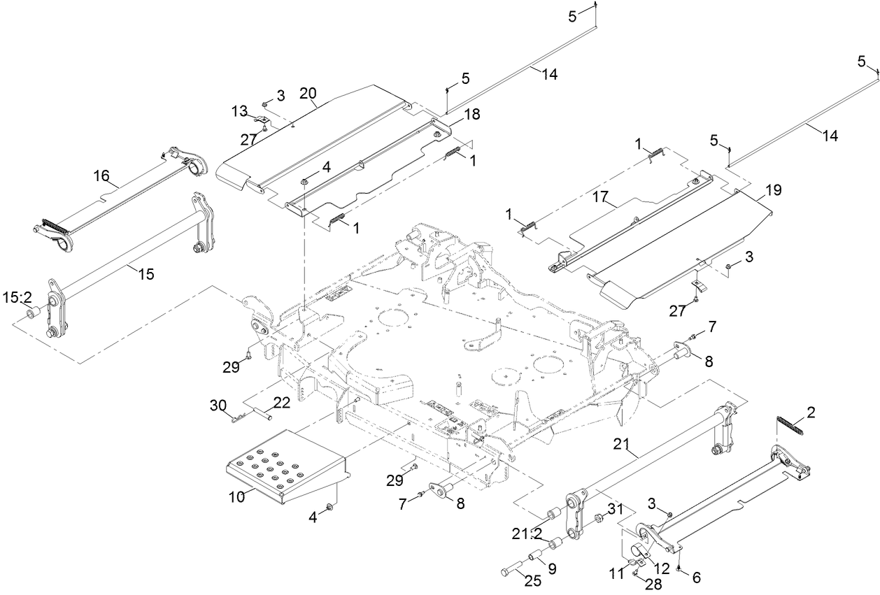 Center Deck Guard Assembly