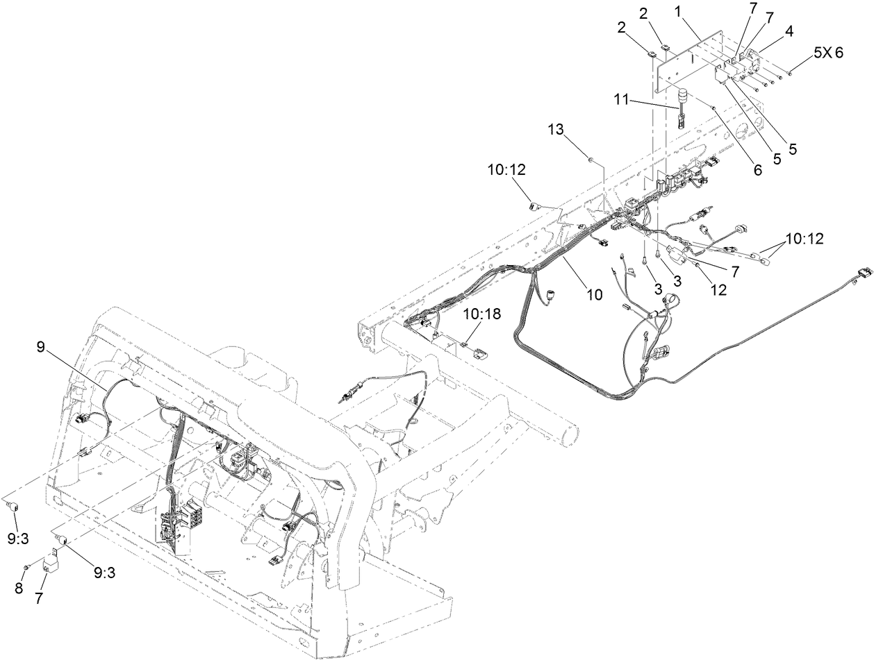 Front and Rear Wire Harness Assembly